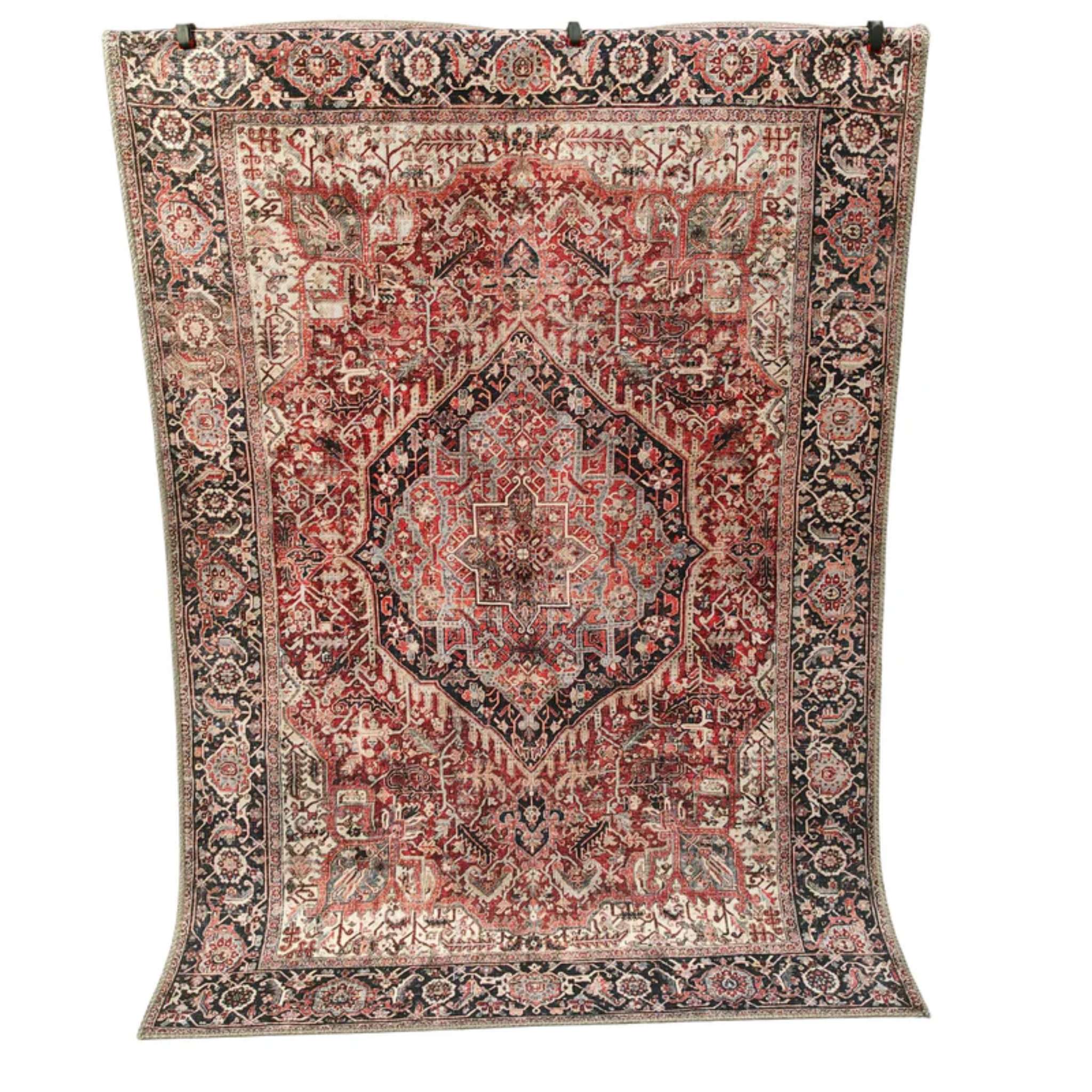 Gemma itämaistyylinen matto punaisena