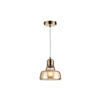 Haga 334701-22 - Pendant lamp - Amber - Matt gold