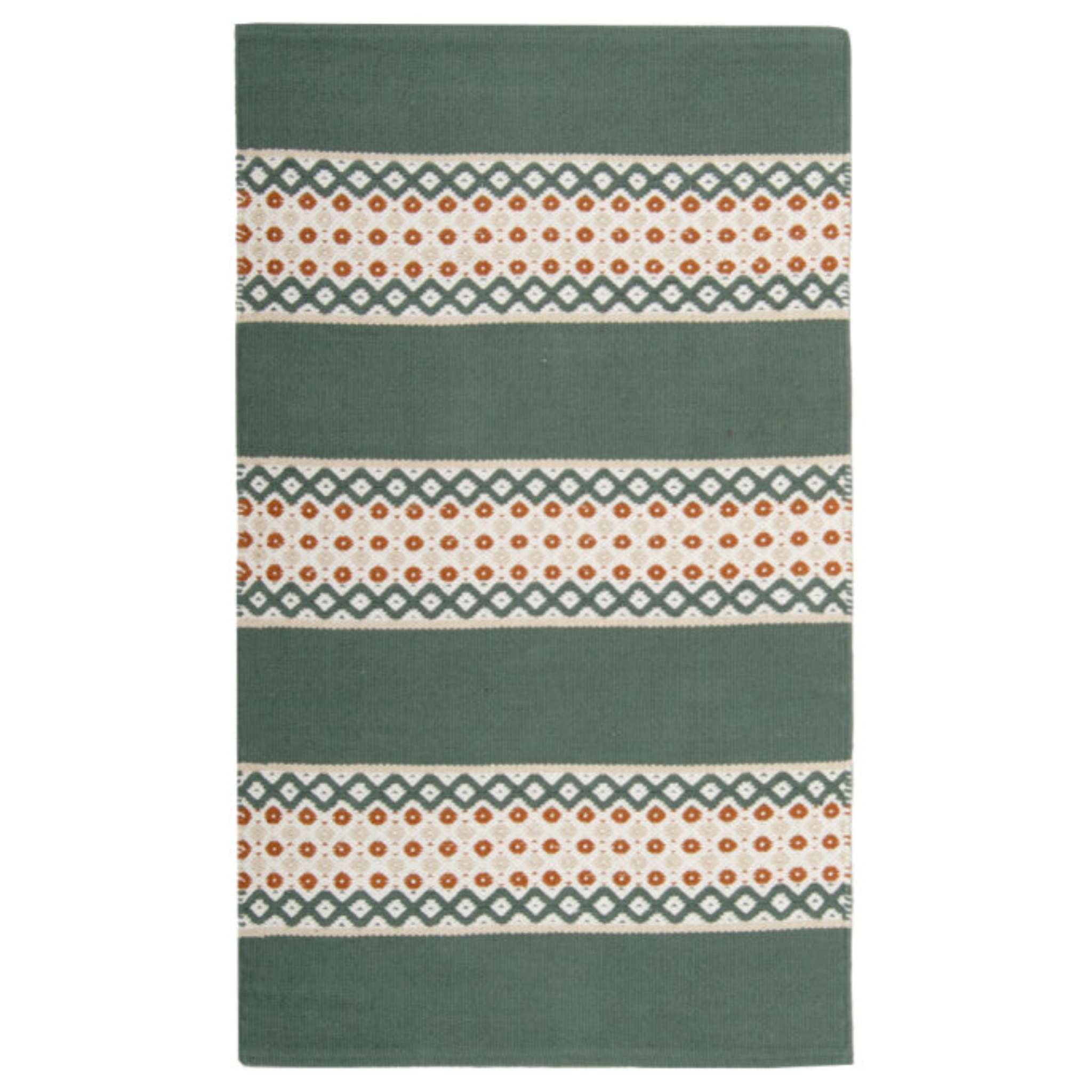 Helka Cotton rug - green