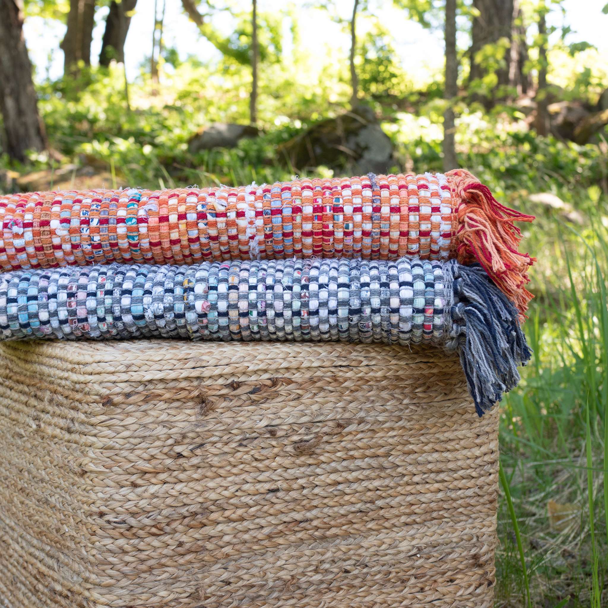 Huviniemi puuvillamatto - Harmaa