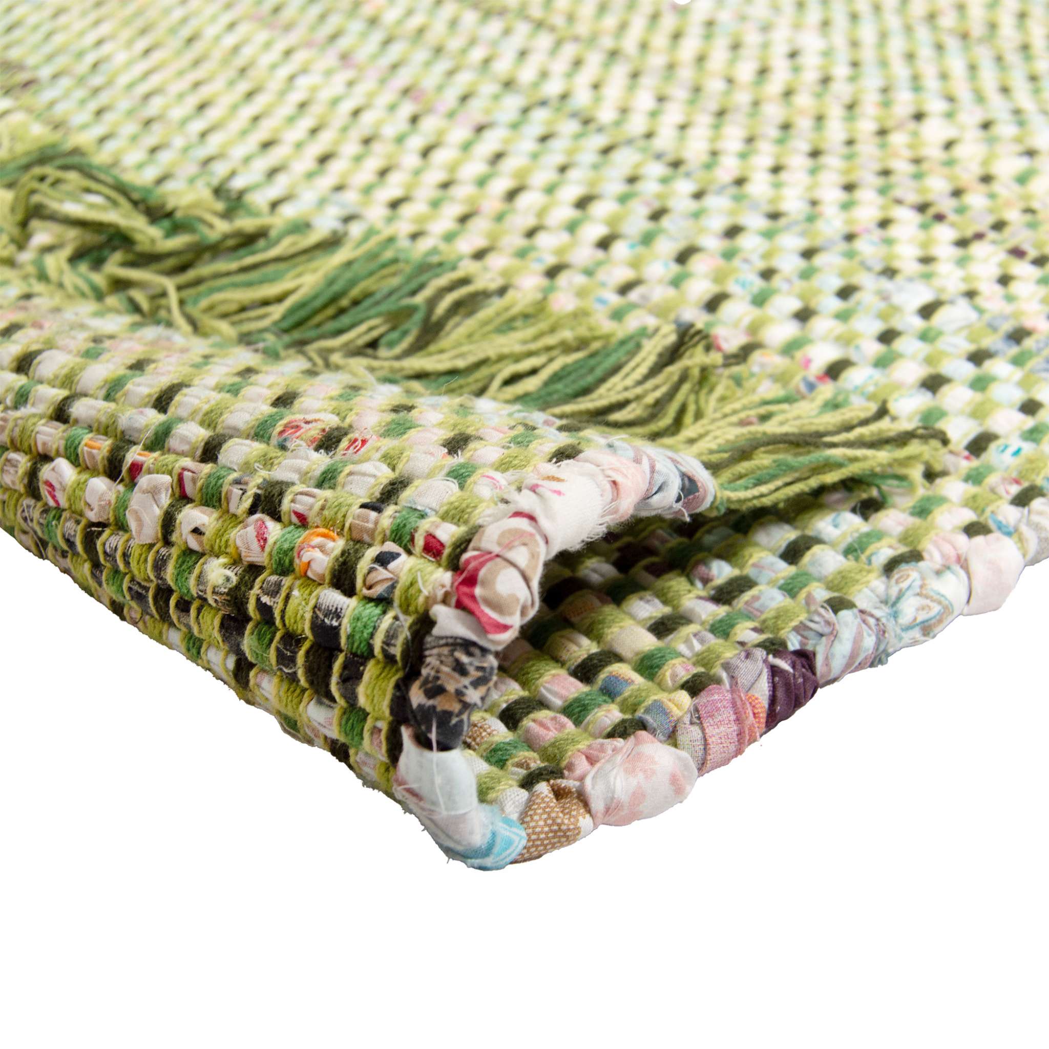 Huviniemi puuvillamatto - vihreä