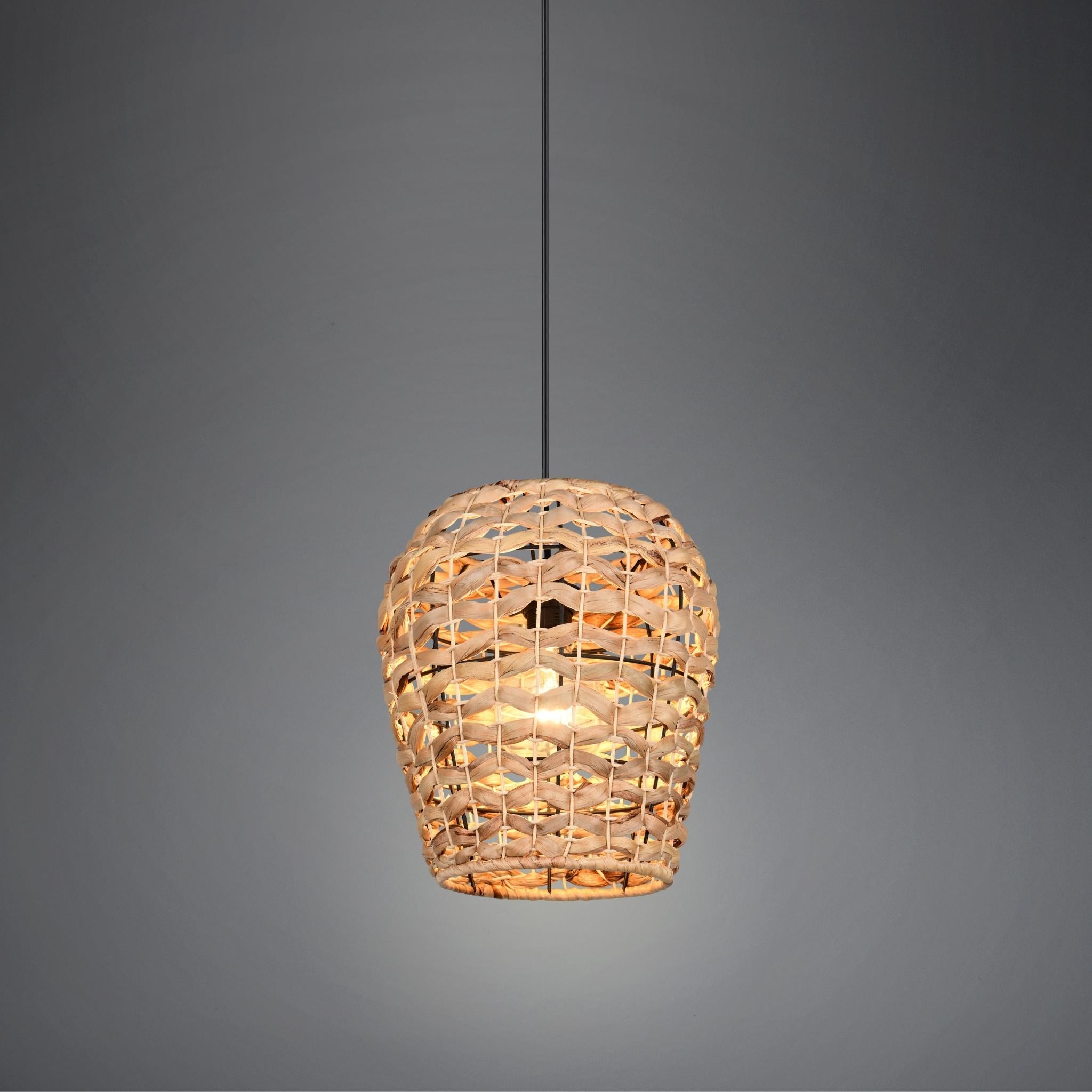 TRIO Jean pendant lamp - natural/sea grass