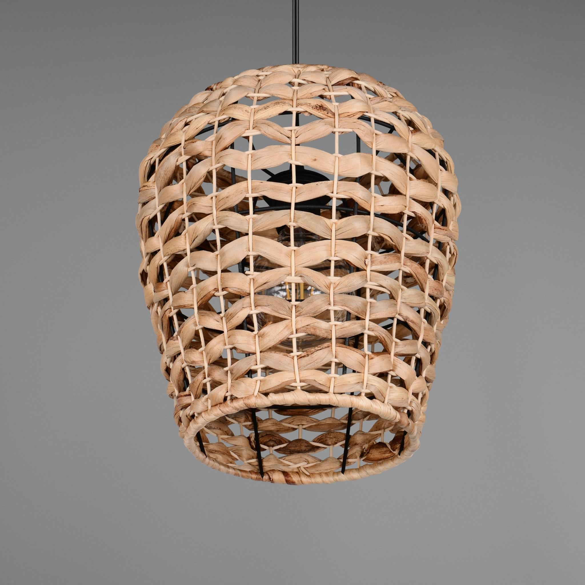 TRIO Jean pendant lamp - natural/sea grass