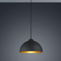 TRIO Jimmy pendant lamp - black/gold