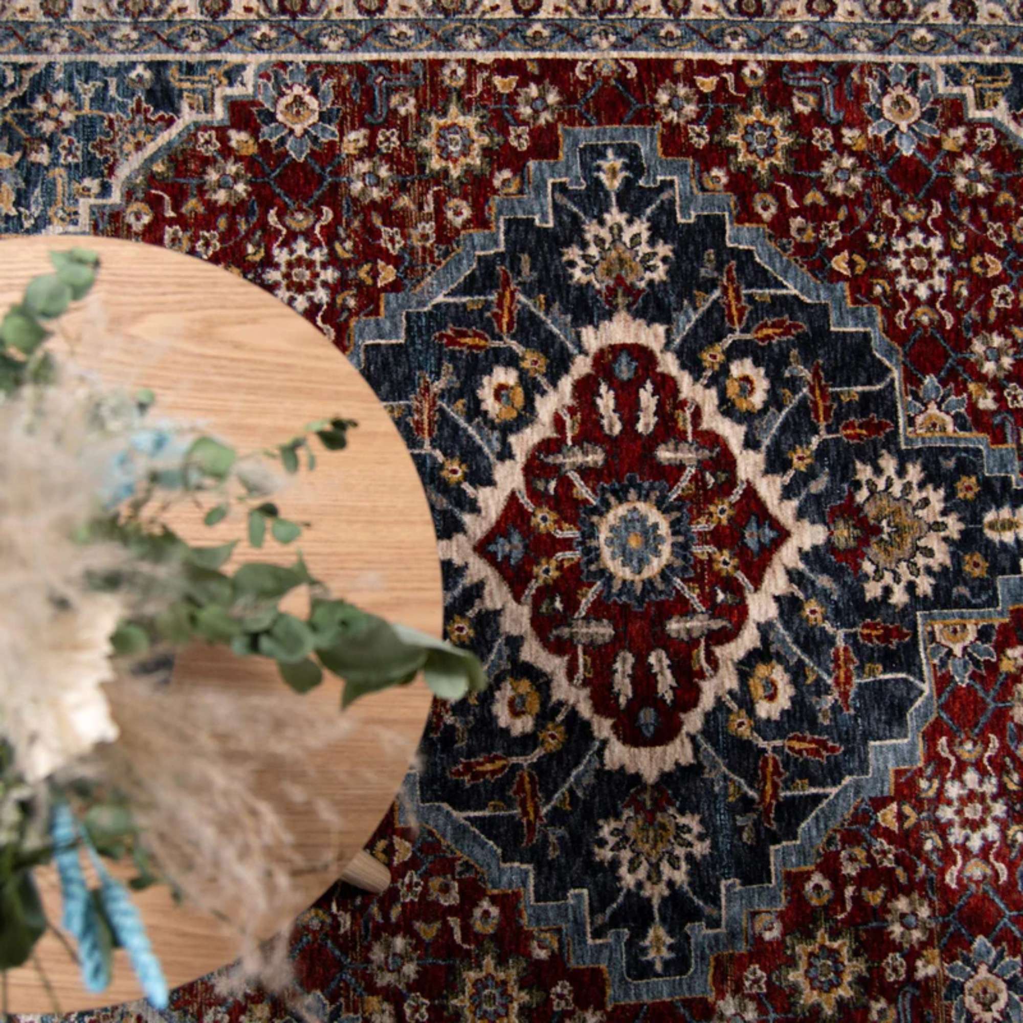 Karaz Itämainen matto - punainen-sininen