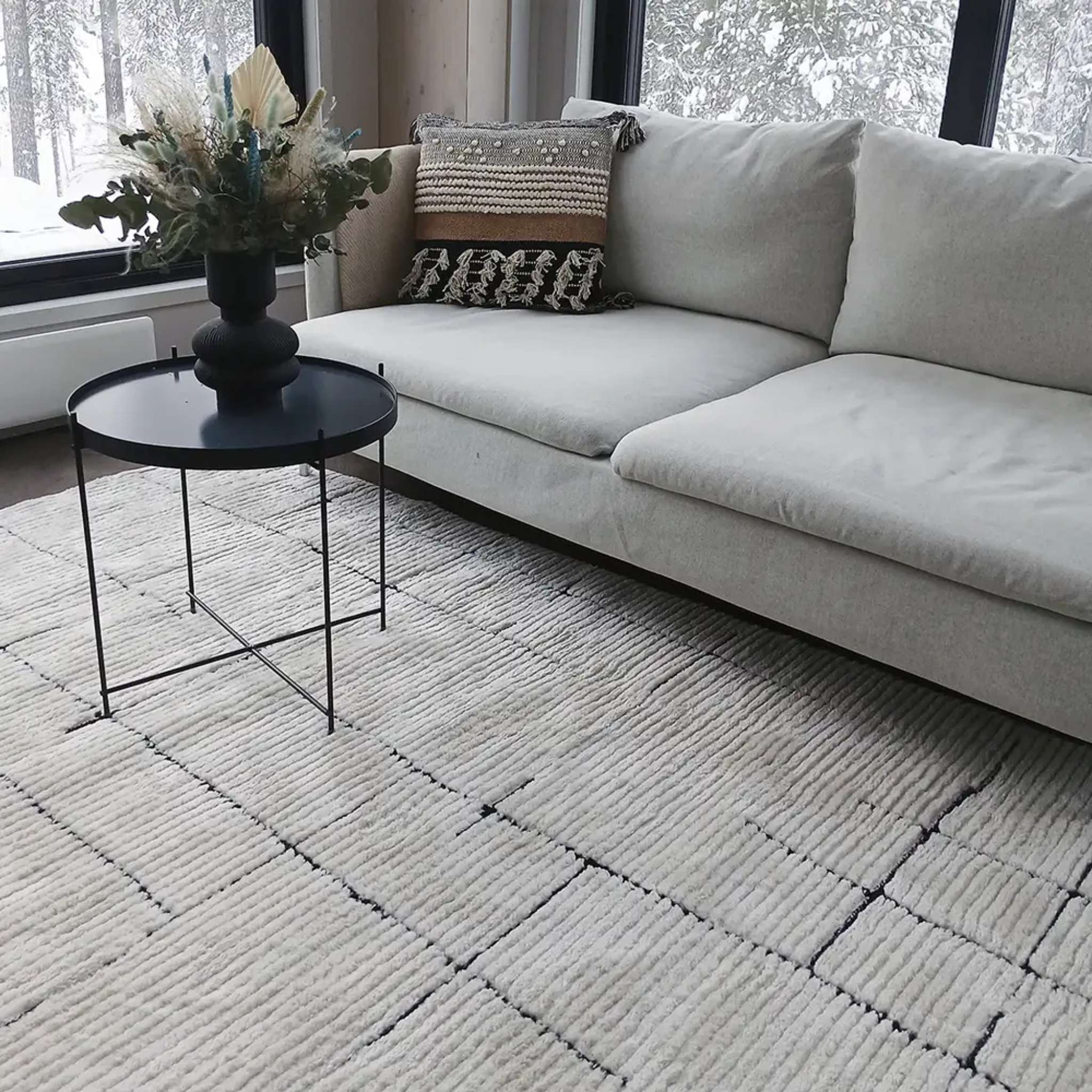Koda Pile rug - natural white