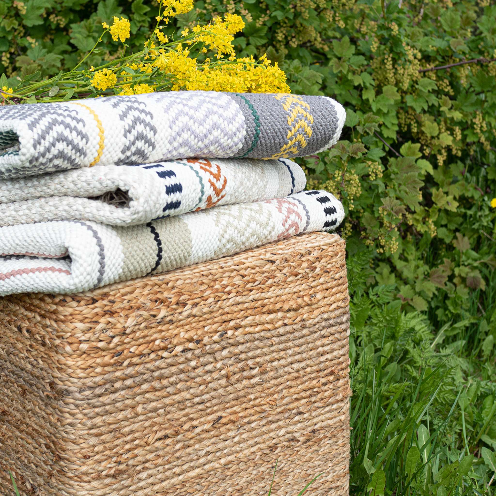 Leimu-keinutuolimatto - pellava.