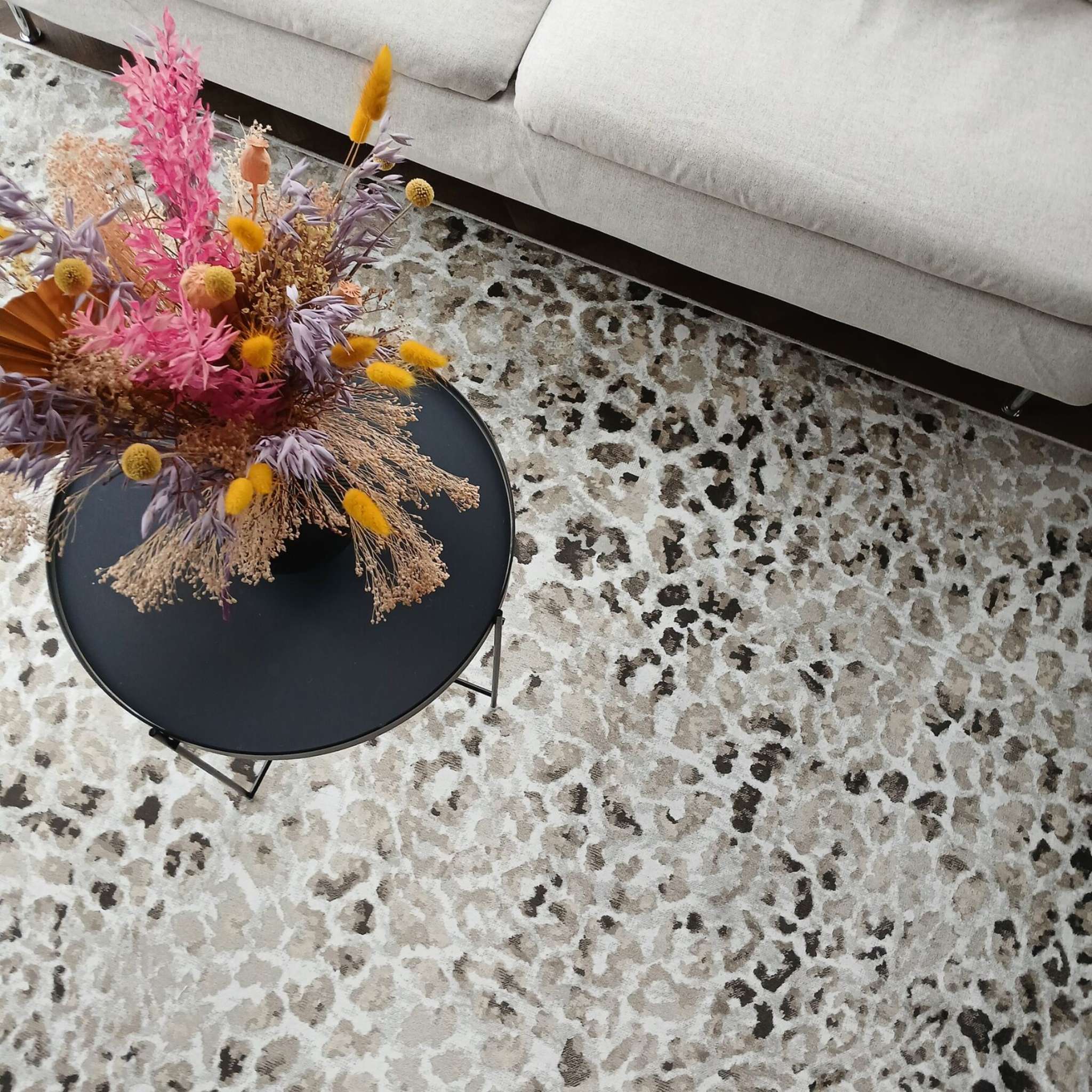 Leona viskoosimatto - moniväri