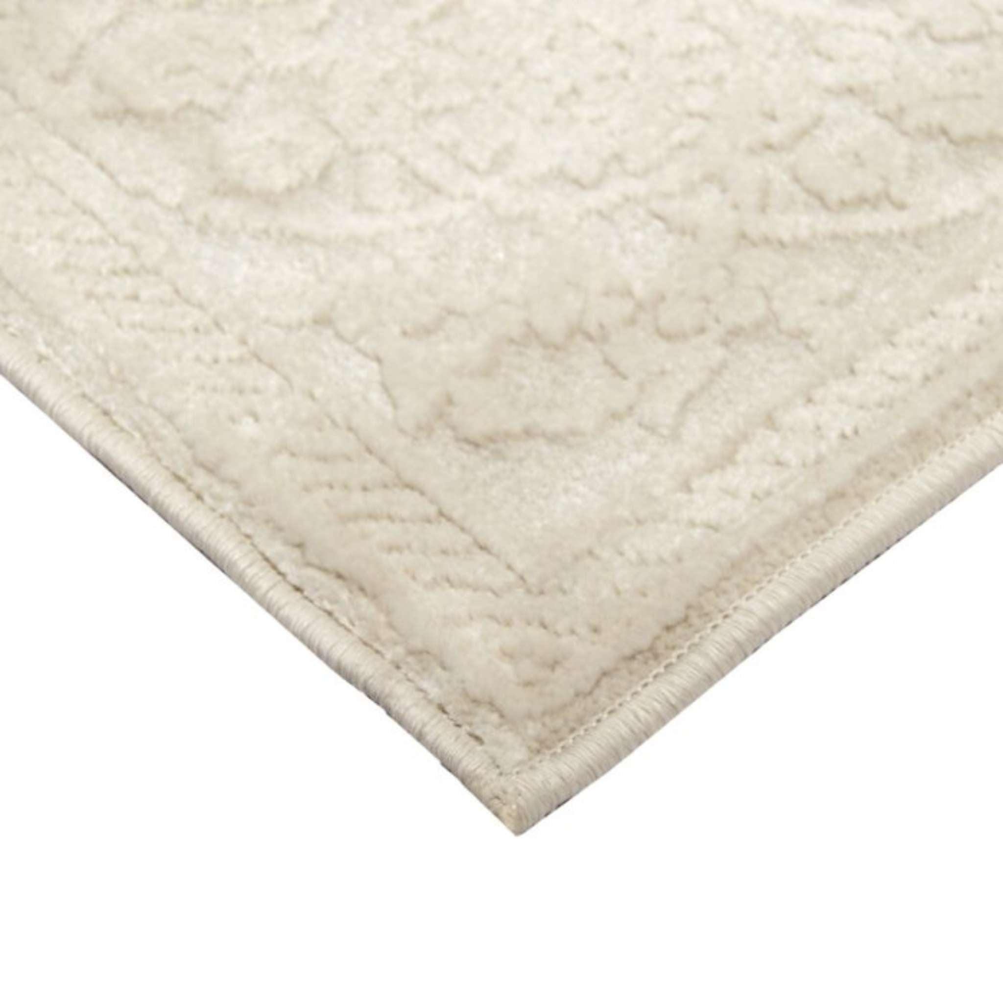 Lilian Pile rug - natural white