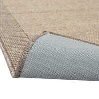Lino rubber backed rug Roll - Beige