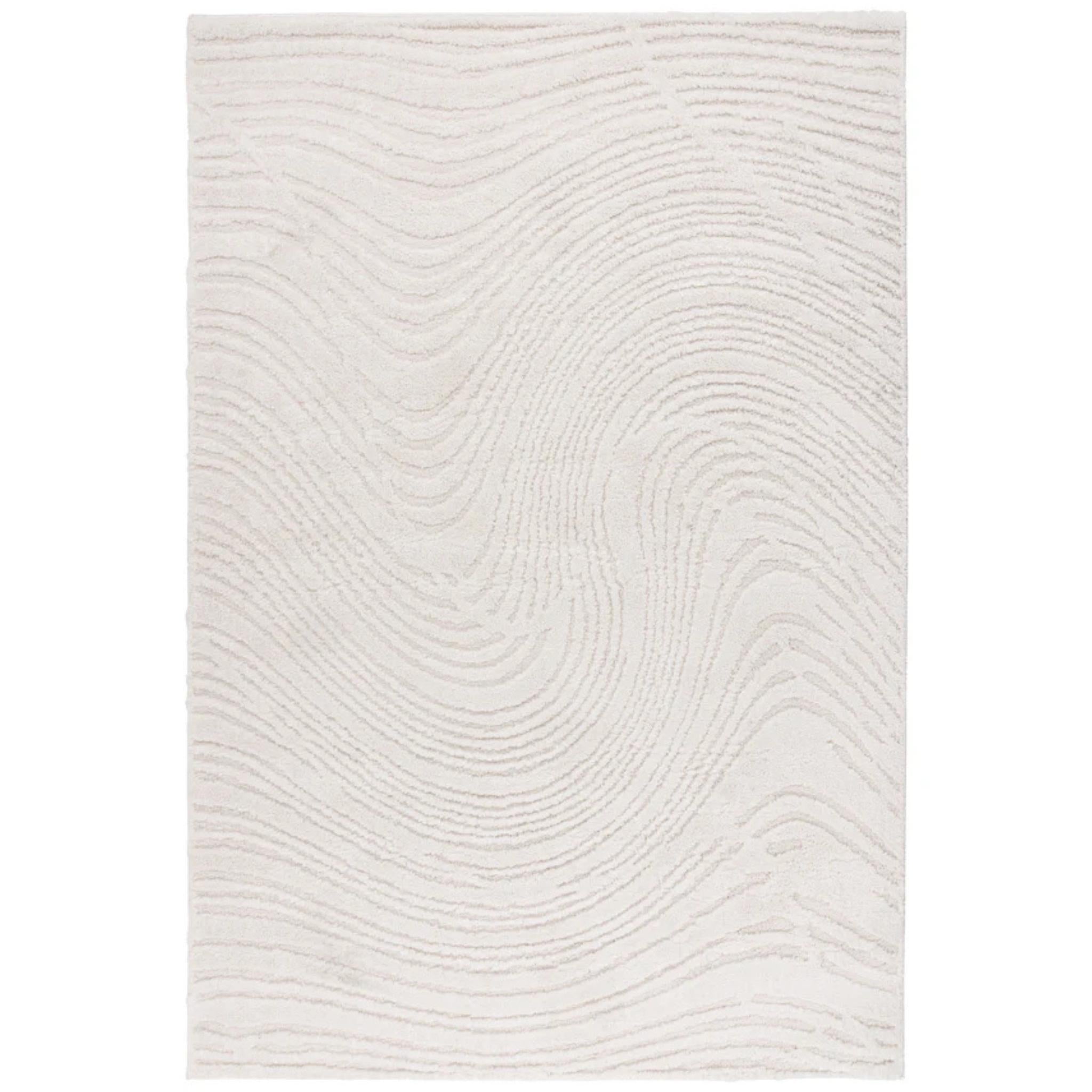 Lotus Pile rug - Natural white