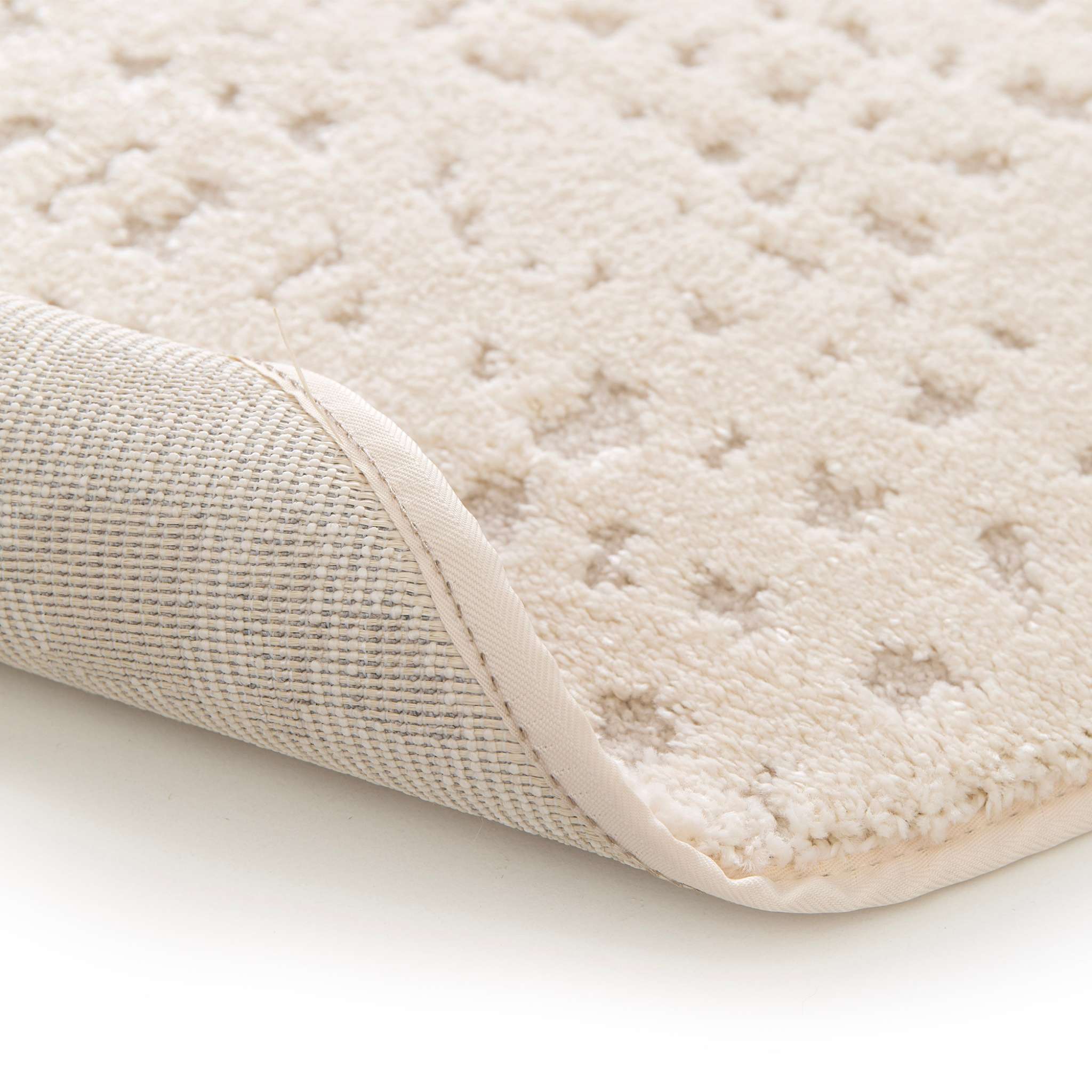 Merit Pile rug - natural white