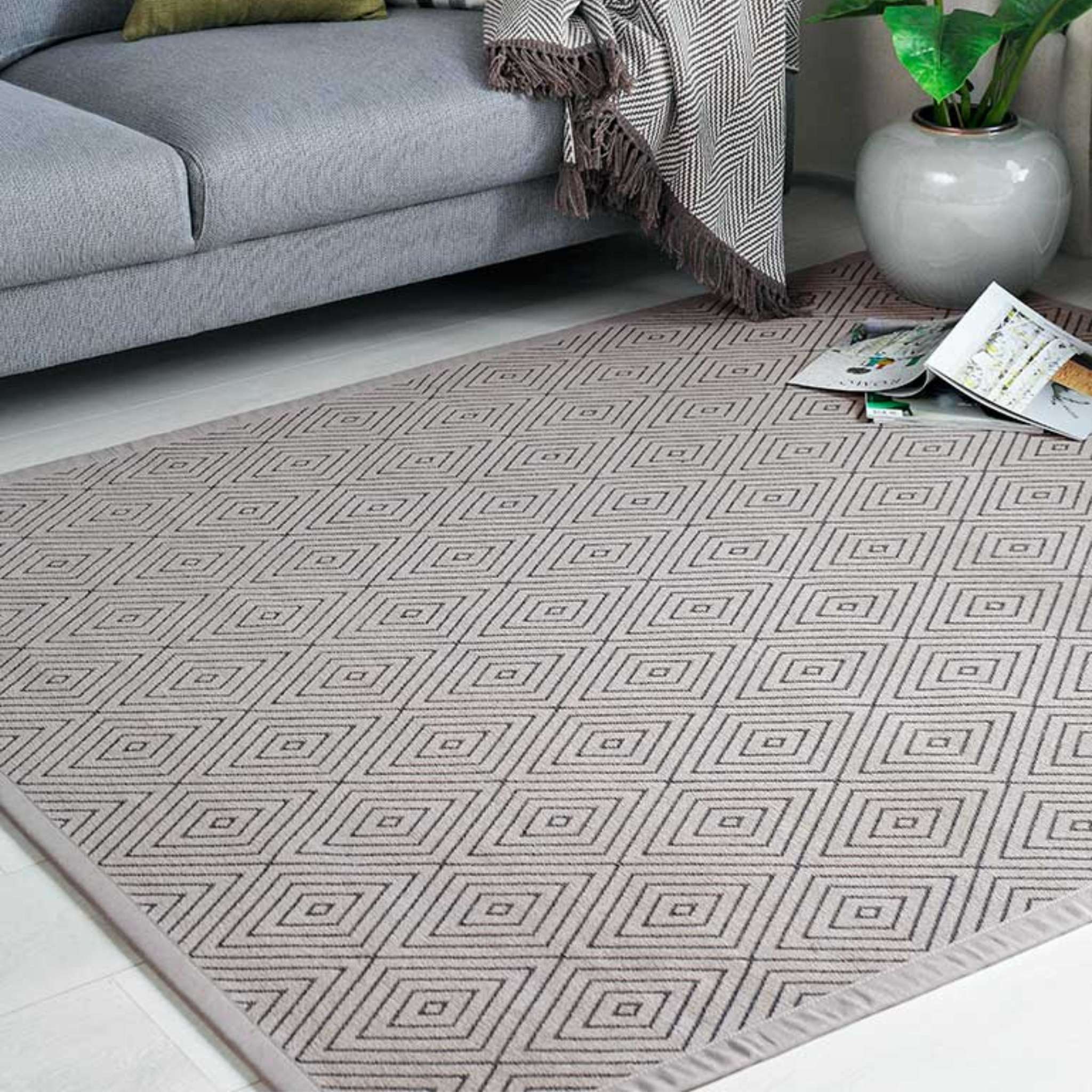 Narma KUNINGA double-sided Cotton rug - Beige