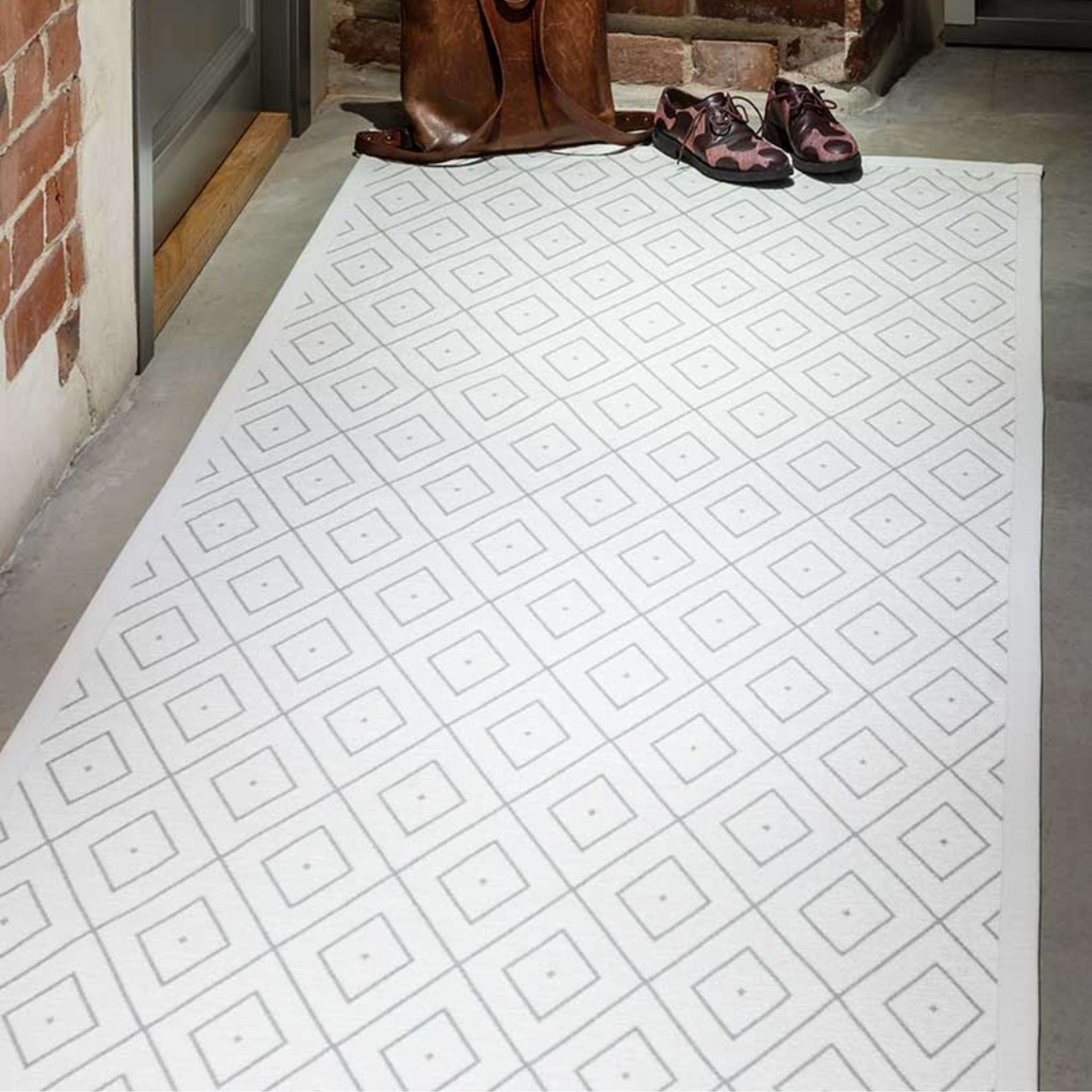 Narma KUNINGA double-sided Cotton rug - White