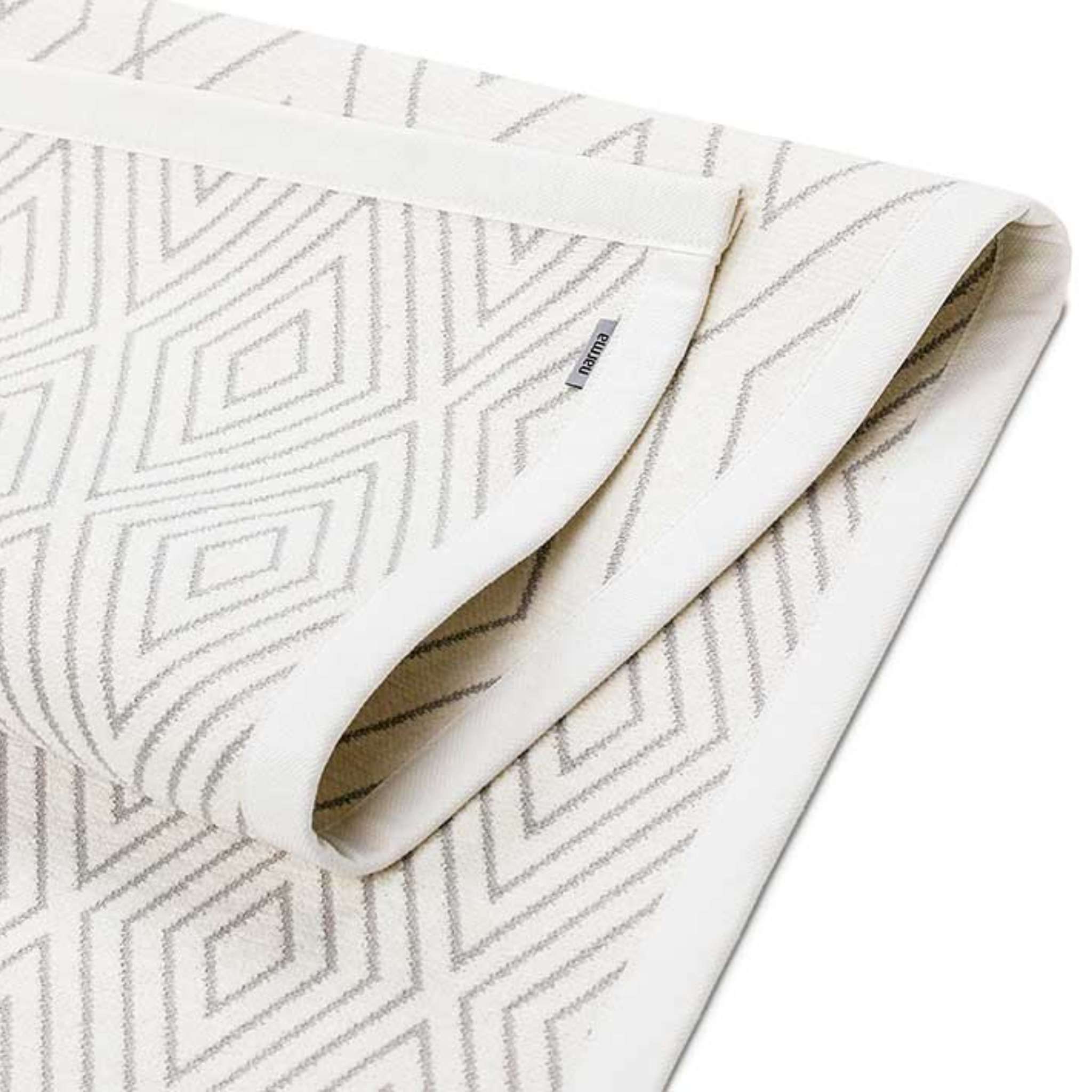 Narma KUNINGA double-sided Cotton rug - White