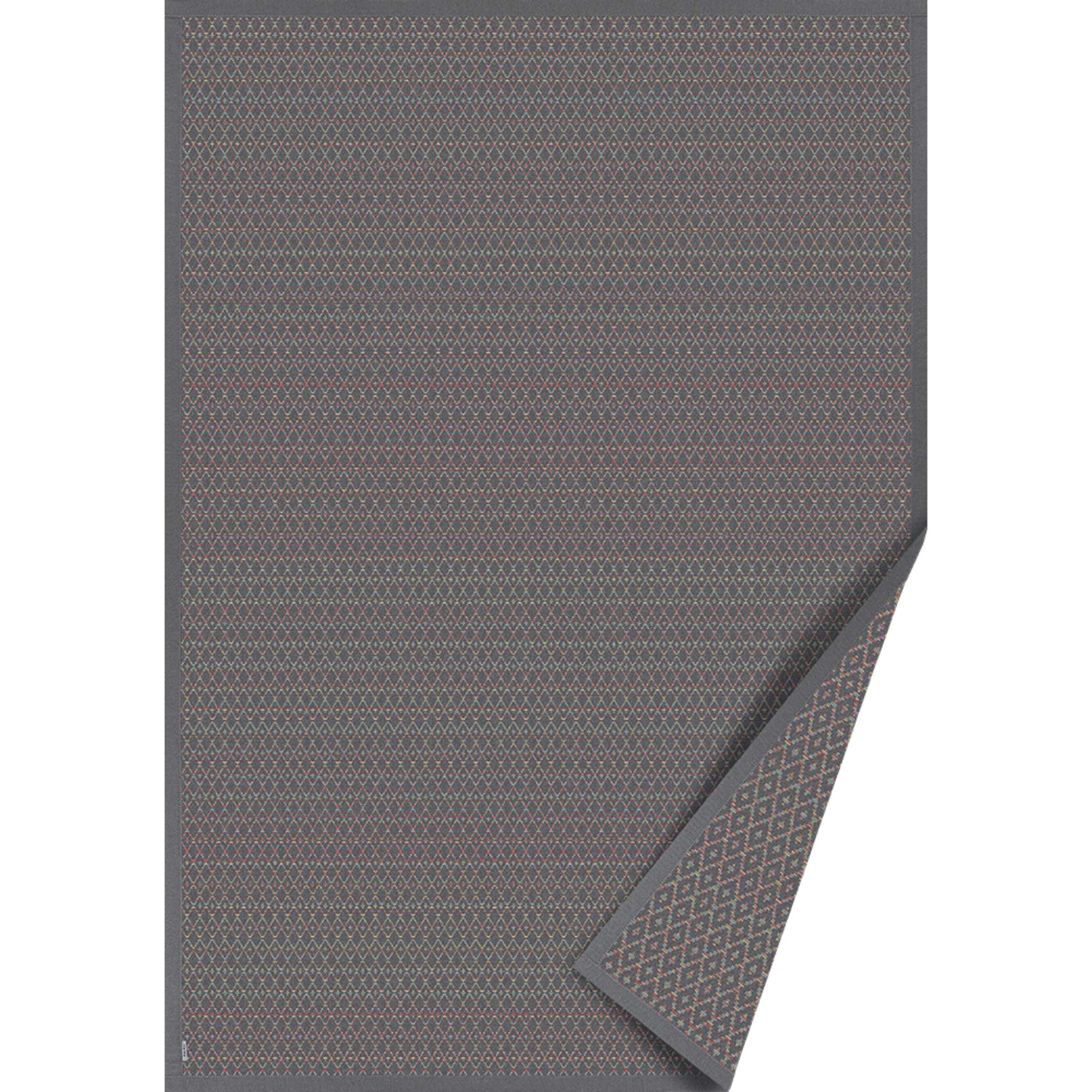 Narma TSIRGU double-sided Cotton rug - Gray colorful