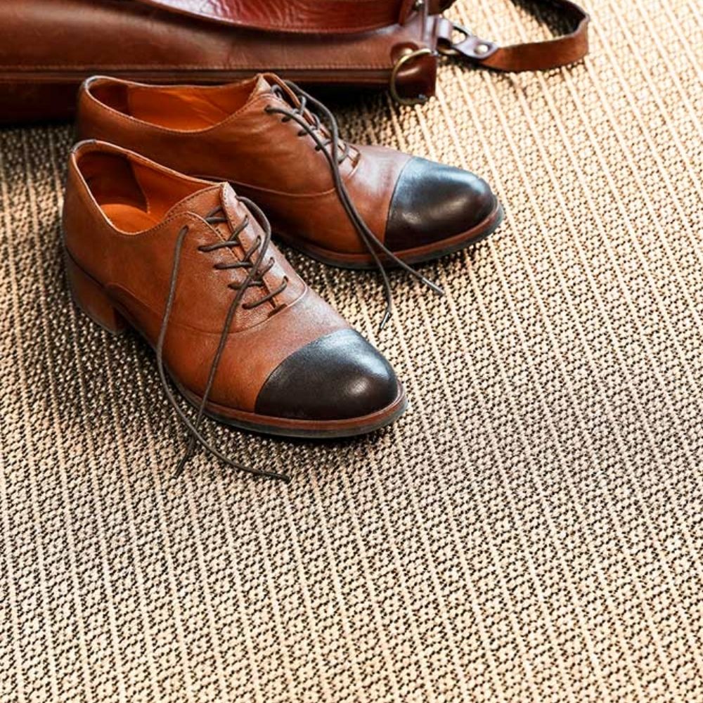 Narma BELLO Sileäksi kudottu matto, omalla mitalla - beige.