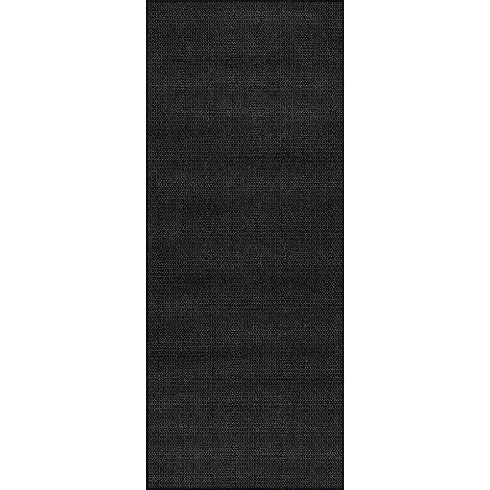 Narma BELLO Sileäksi kudottu matto, omalla mitalla - musta.