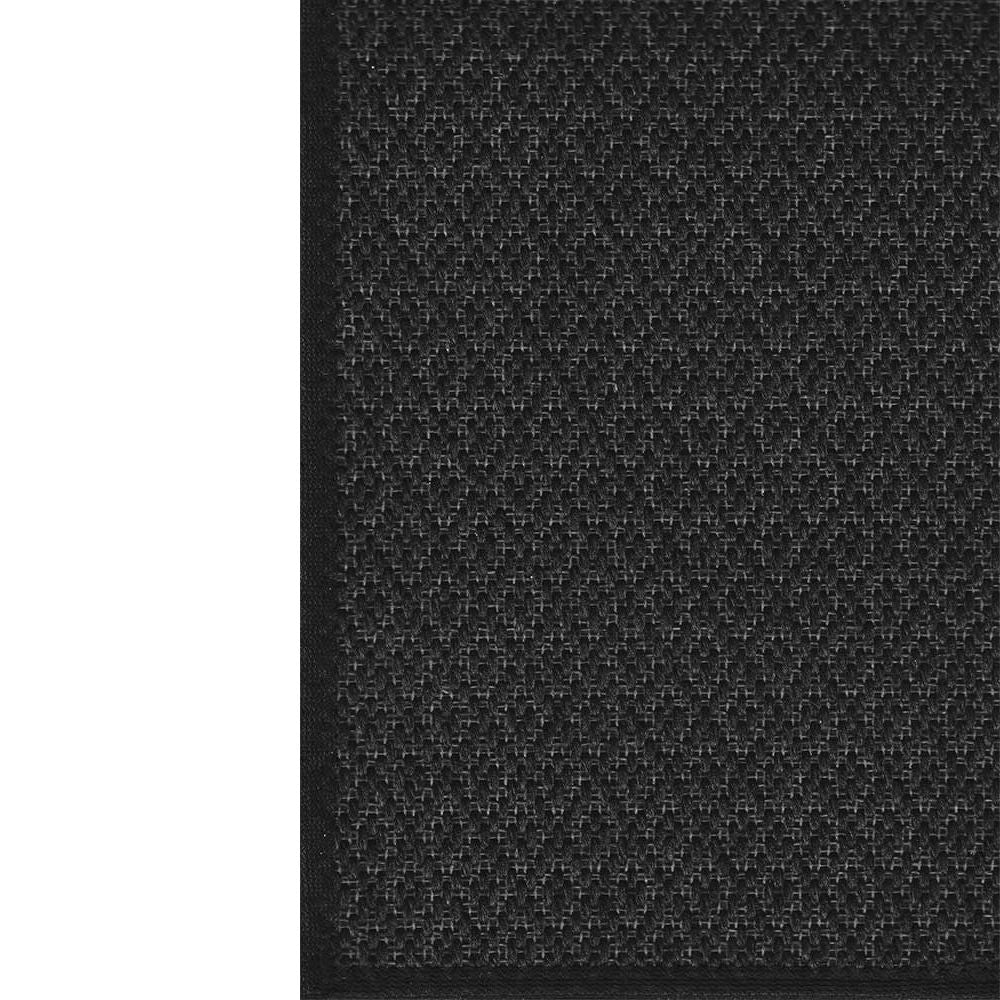 Narma BELLO Sileäksi kudottu matto, omalla mitalla - musta.