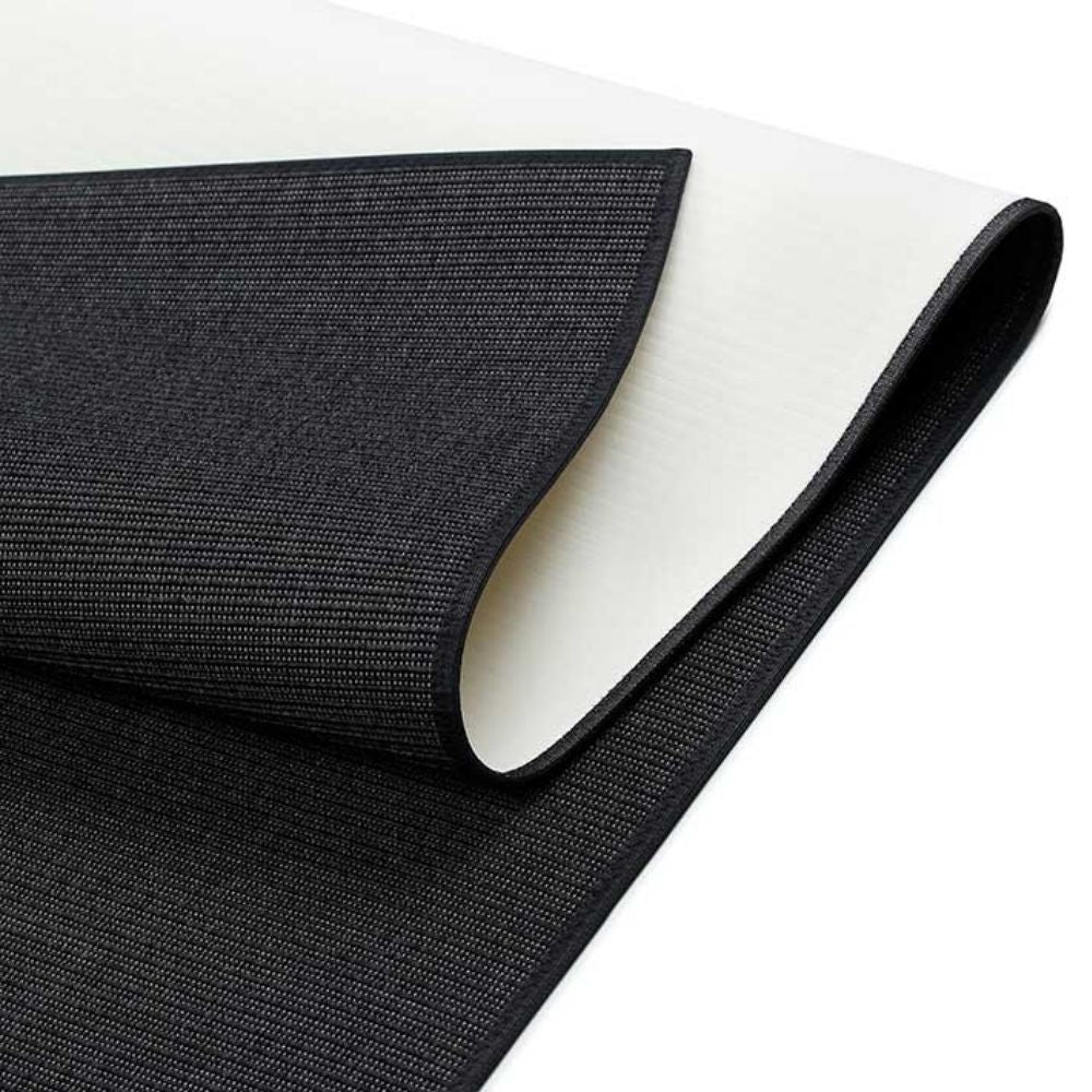 Narma CREDO sileäksi kudottu matto - musta