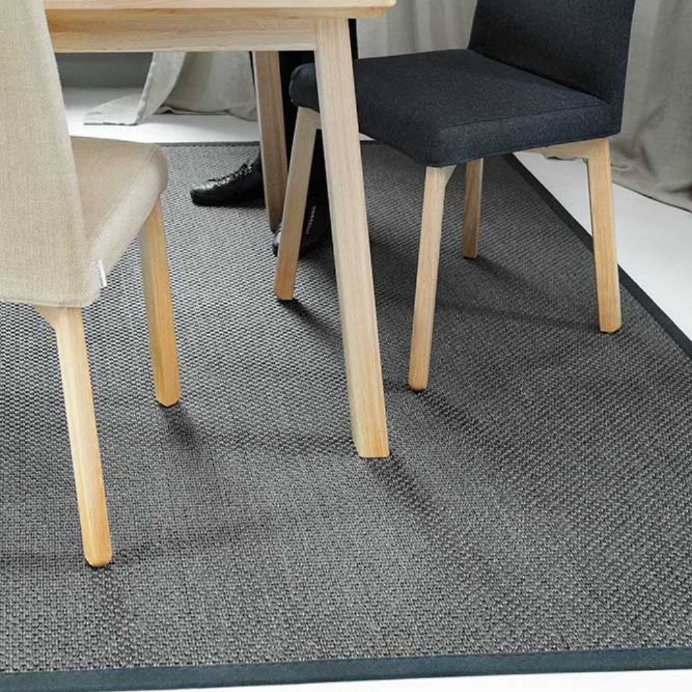 Narma Dragon Sisal Rug, Custom Size - Anthracite