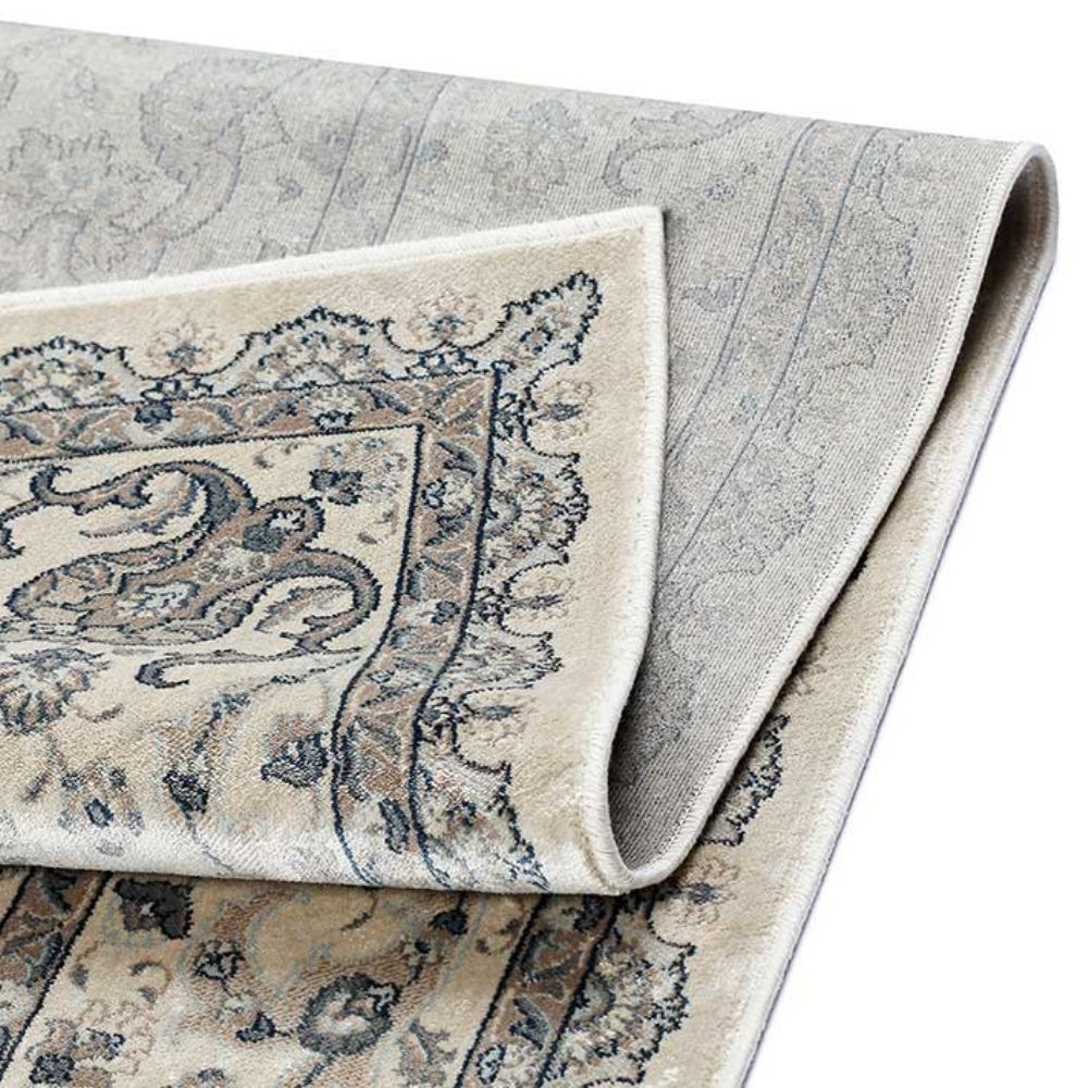 Narma FATIMA viskoosimatto - beige/sininen