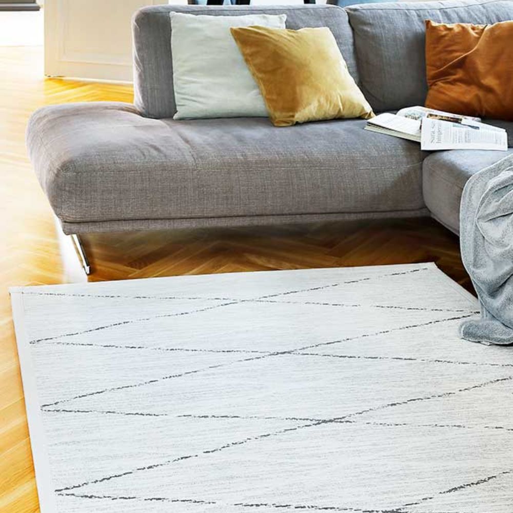 Narma KAURI double-sided Cotton rug - white