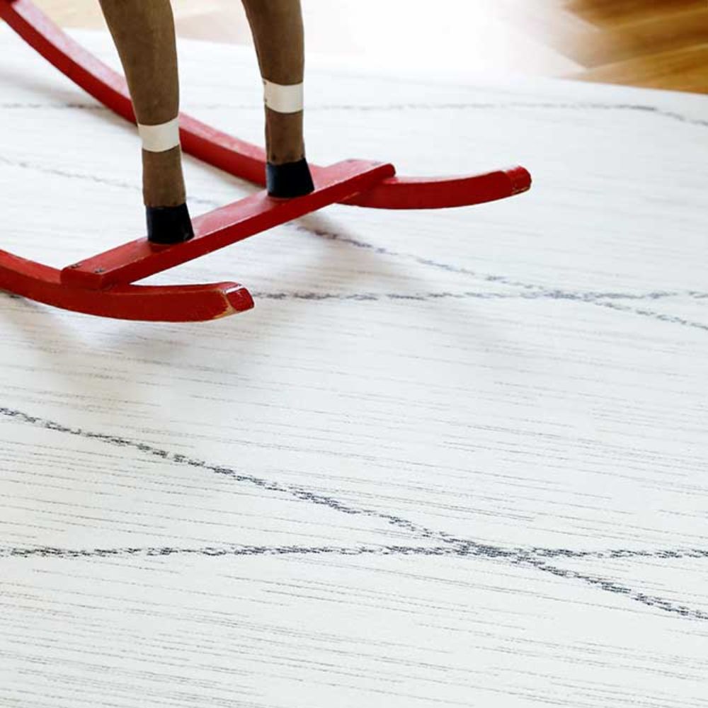 Narma KAURI double-sided Cotton rug - white