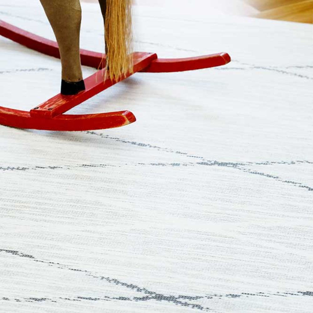 Narma KAURI double-sided Cotton rug - white