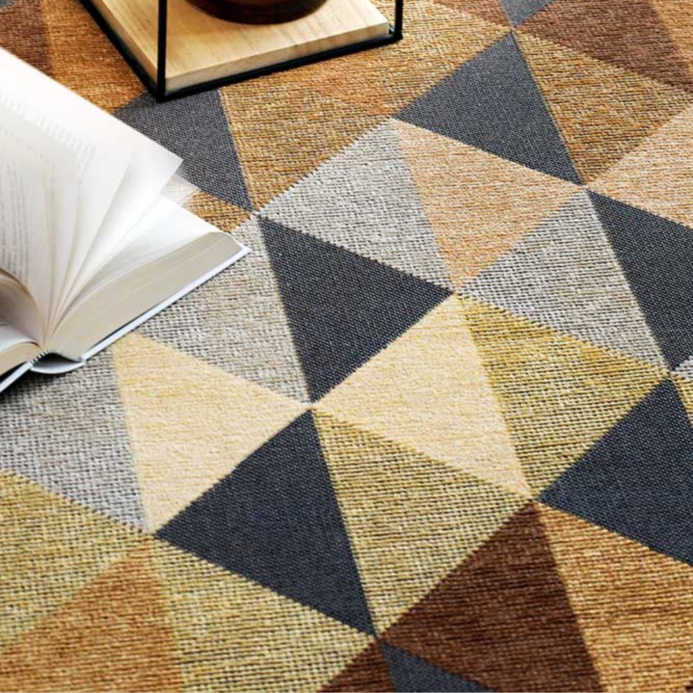 Narma KIVA double-sided Cotton rug - beige/dark brown