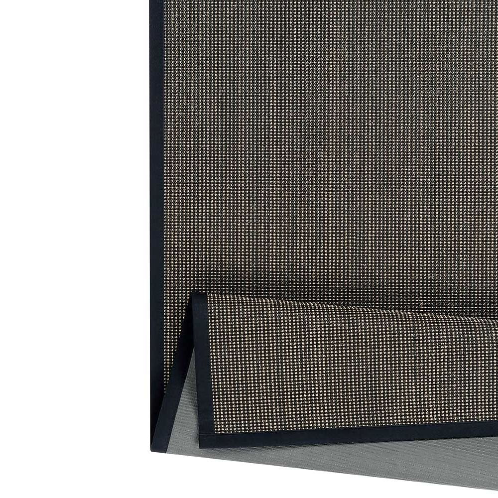 Narma Livos Sisal Rug, Custom Size - black/brown