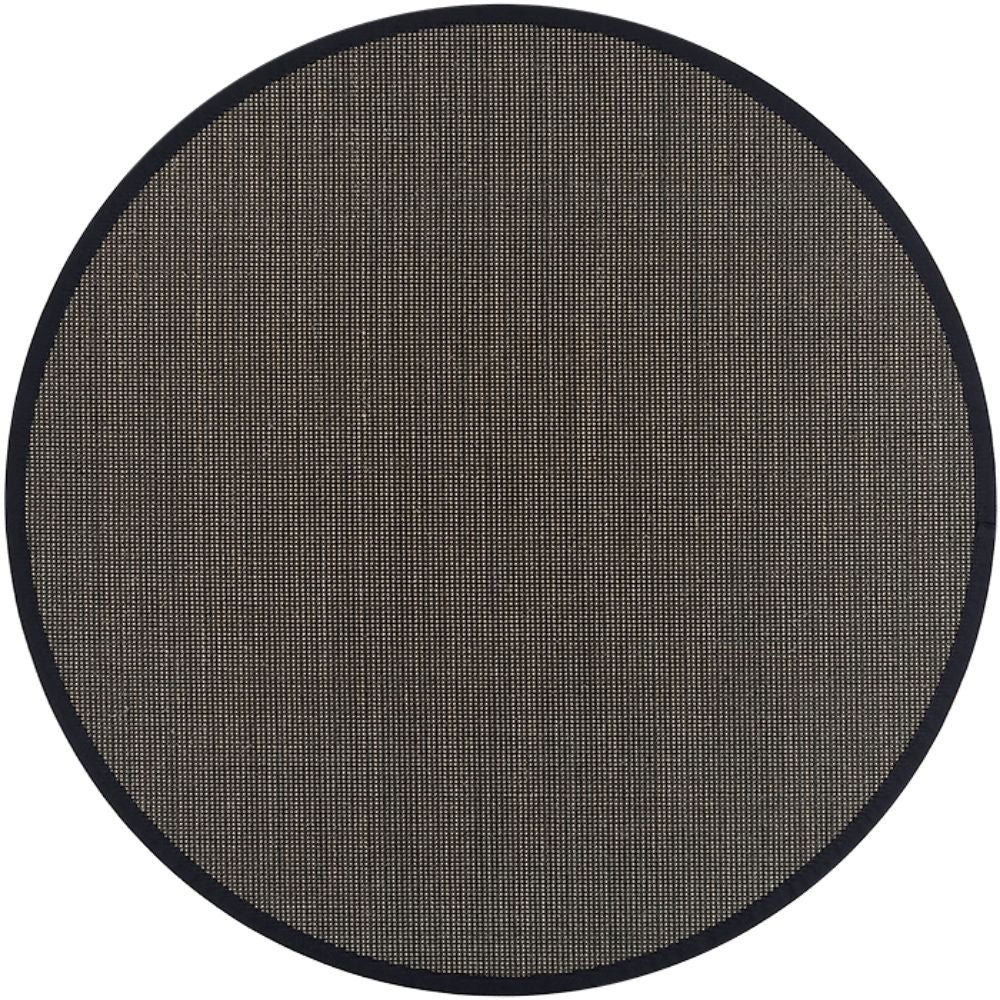 Narma Livos Sisal Rug, Custom Size - black/brown