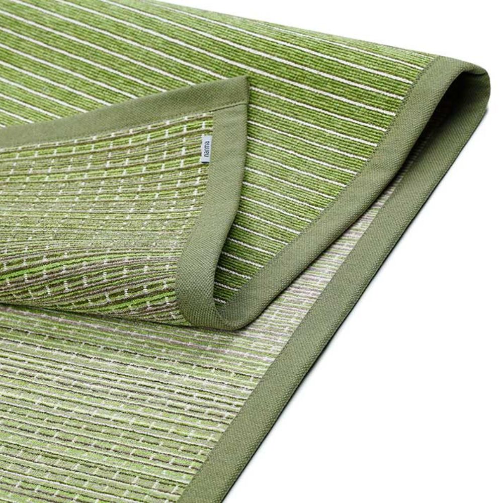 Narma MOKA double-sided Cotton rug - green