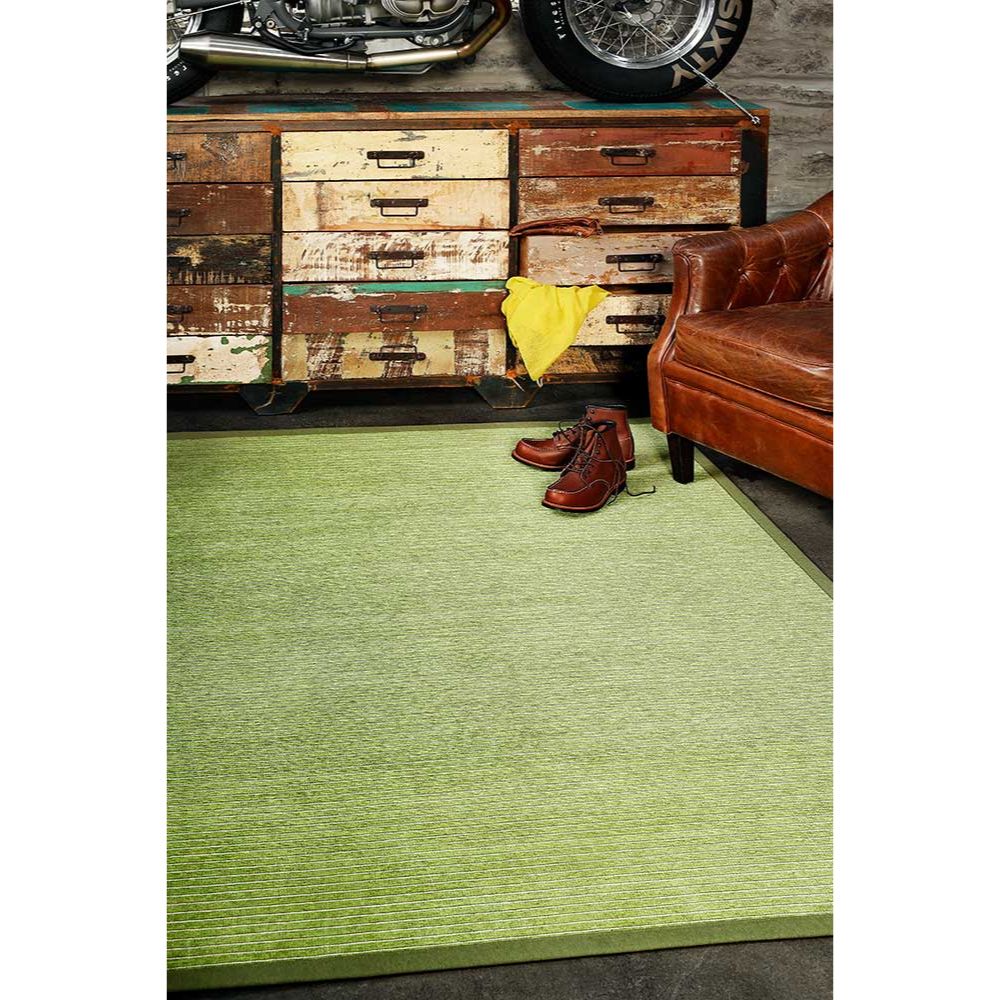 Narma MOKA double-sided Cotton rug - green