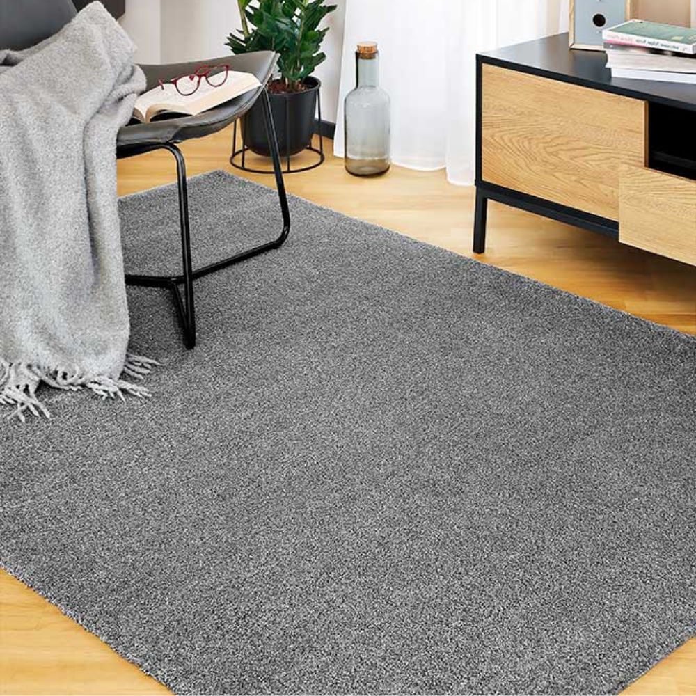 Narma NOBLE low pile Rug, Custom Size - gray
