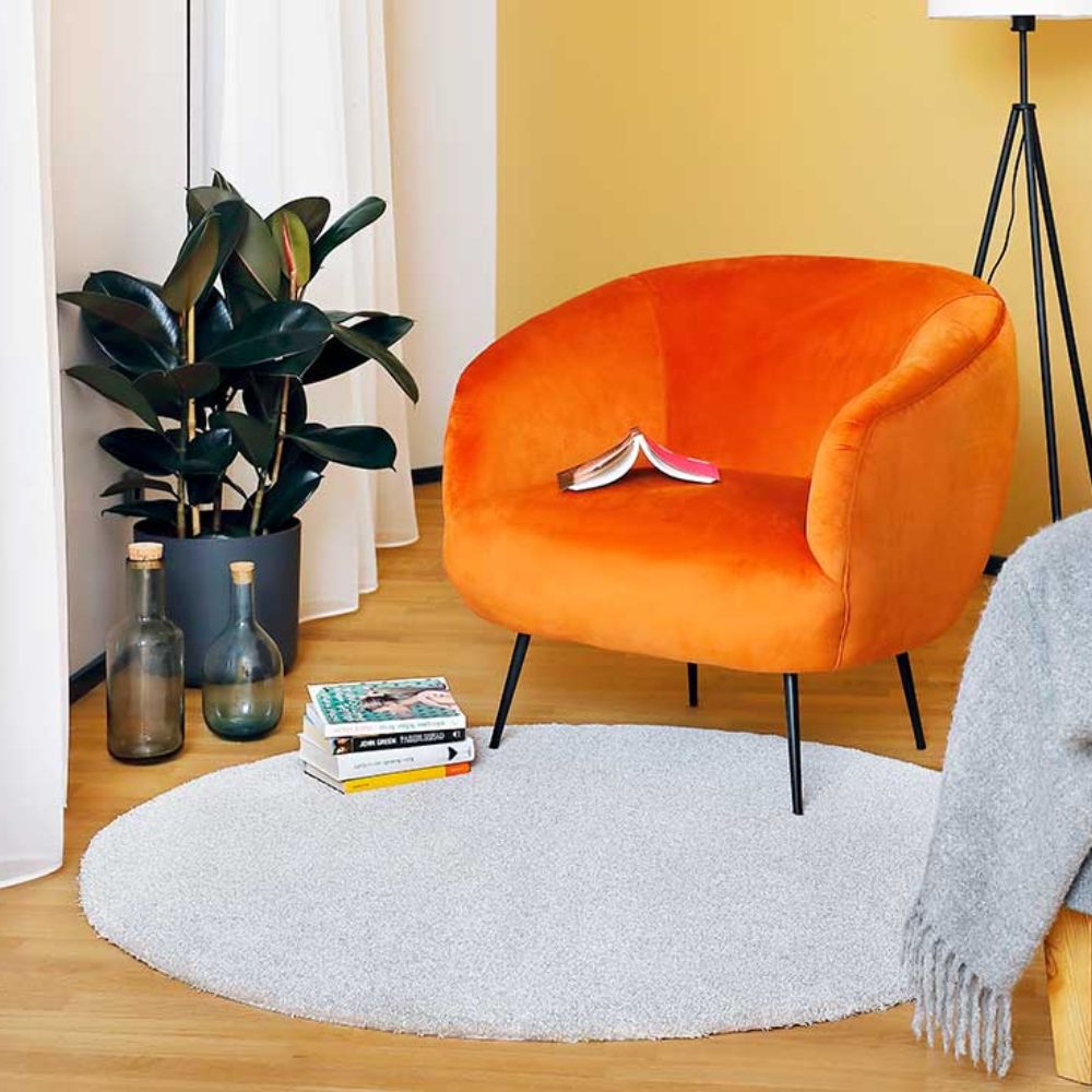 Narma NOBLE low pile Rug, Custom Size - light gray