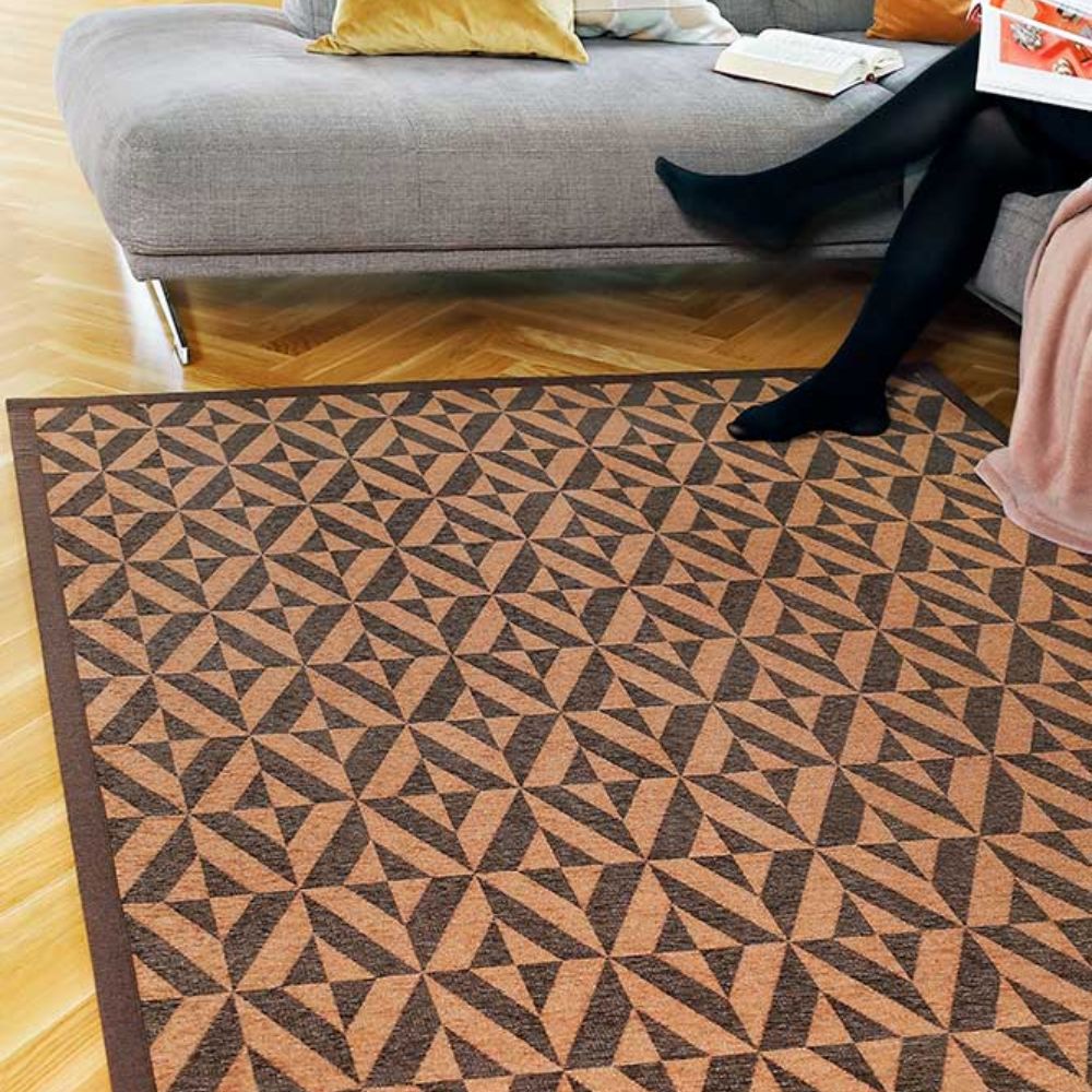 Narma PÜHA double-sided Cotton rug - brown