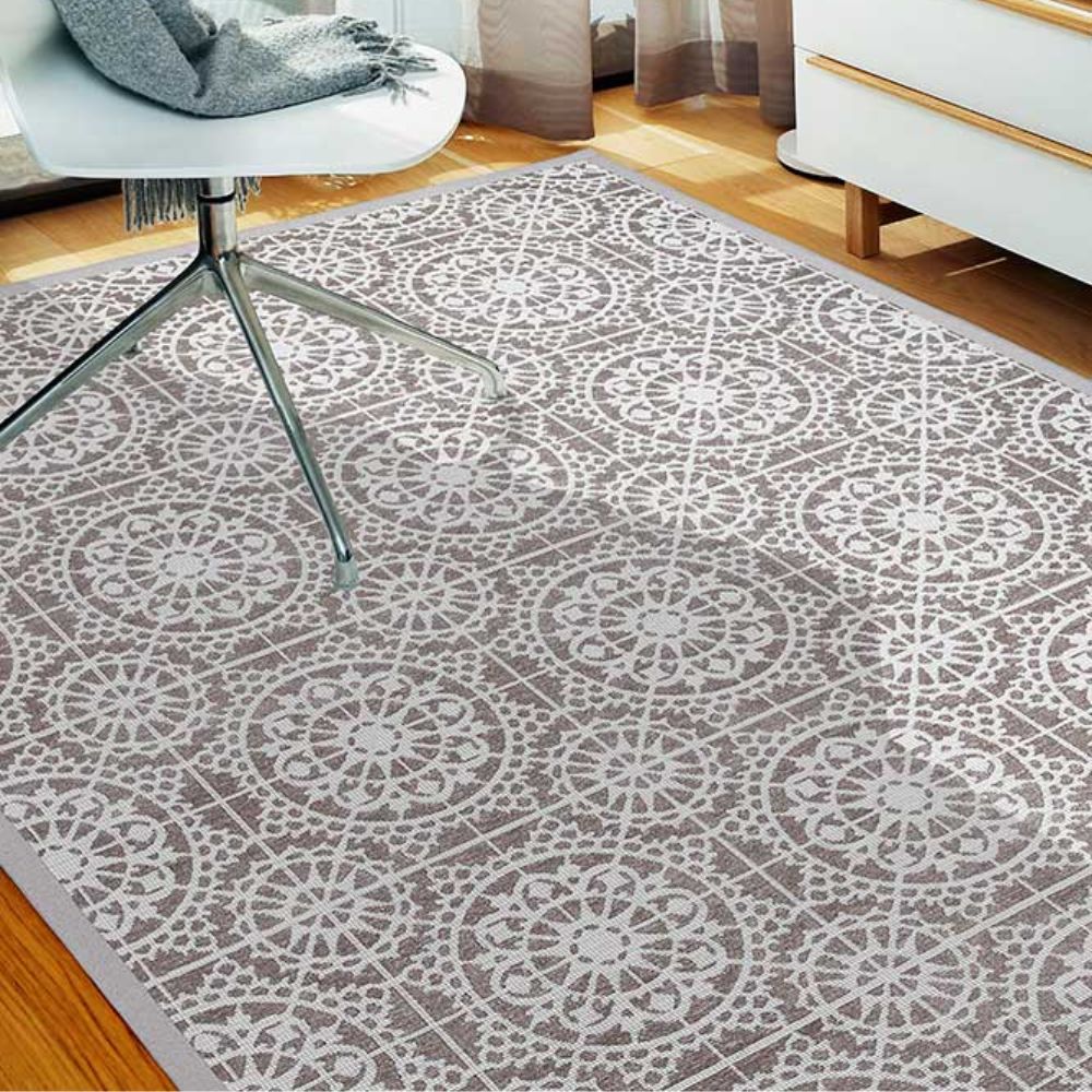 Narma RAADI double-sided Cotton rug - linen