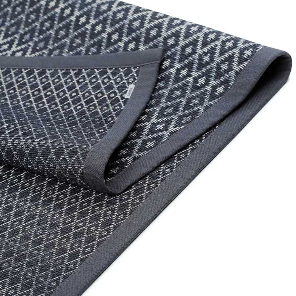 Narma TSIRGU double-sided Cotton rug - dark gray