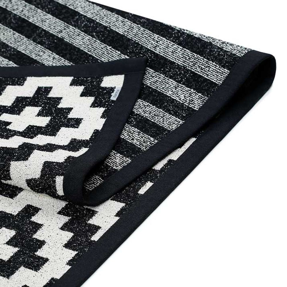 Narma VIKI double-sided Cotton rug - black
