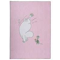 Nurinperin Muumipeikko muumimatto - vaaleanpunainen