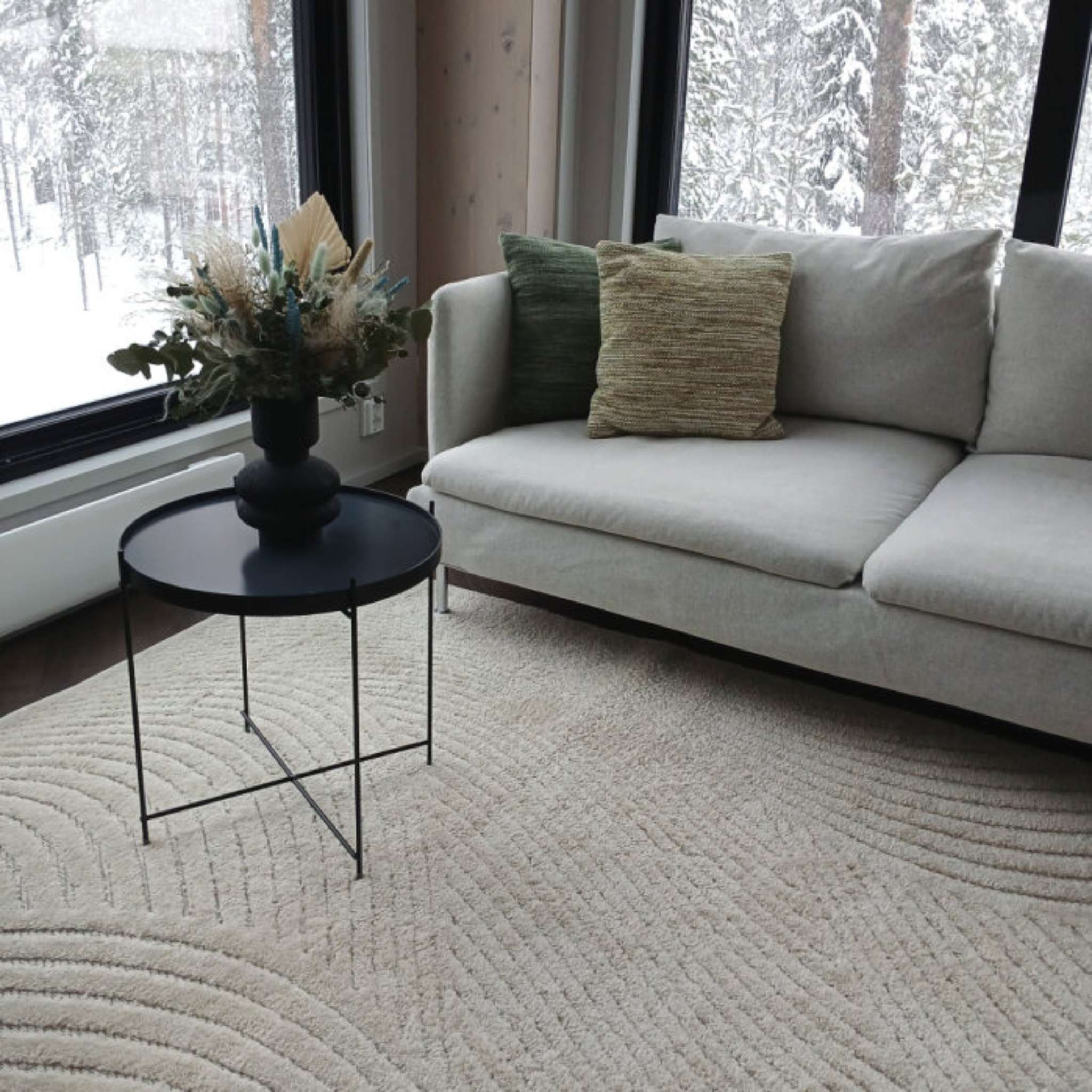 Onda Pile rug - natural white