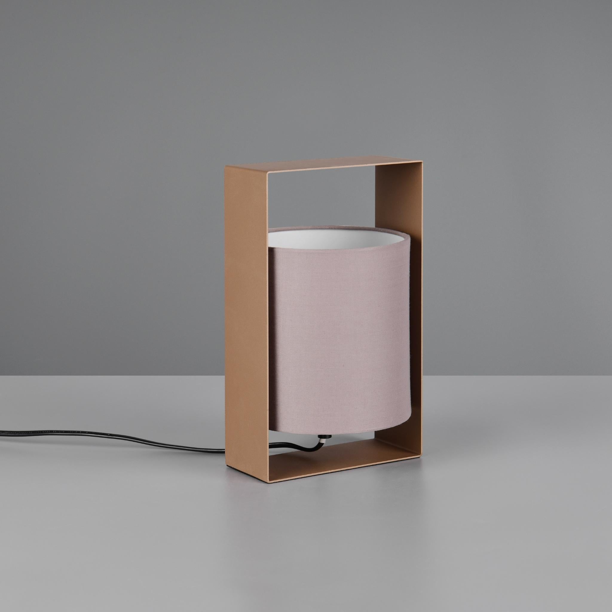 TRIO Pail table lamp - coffee brown