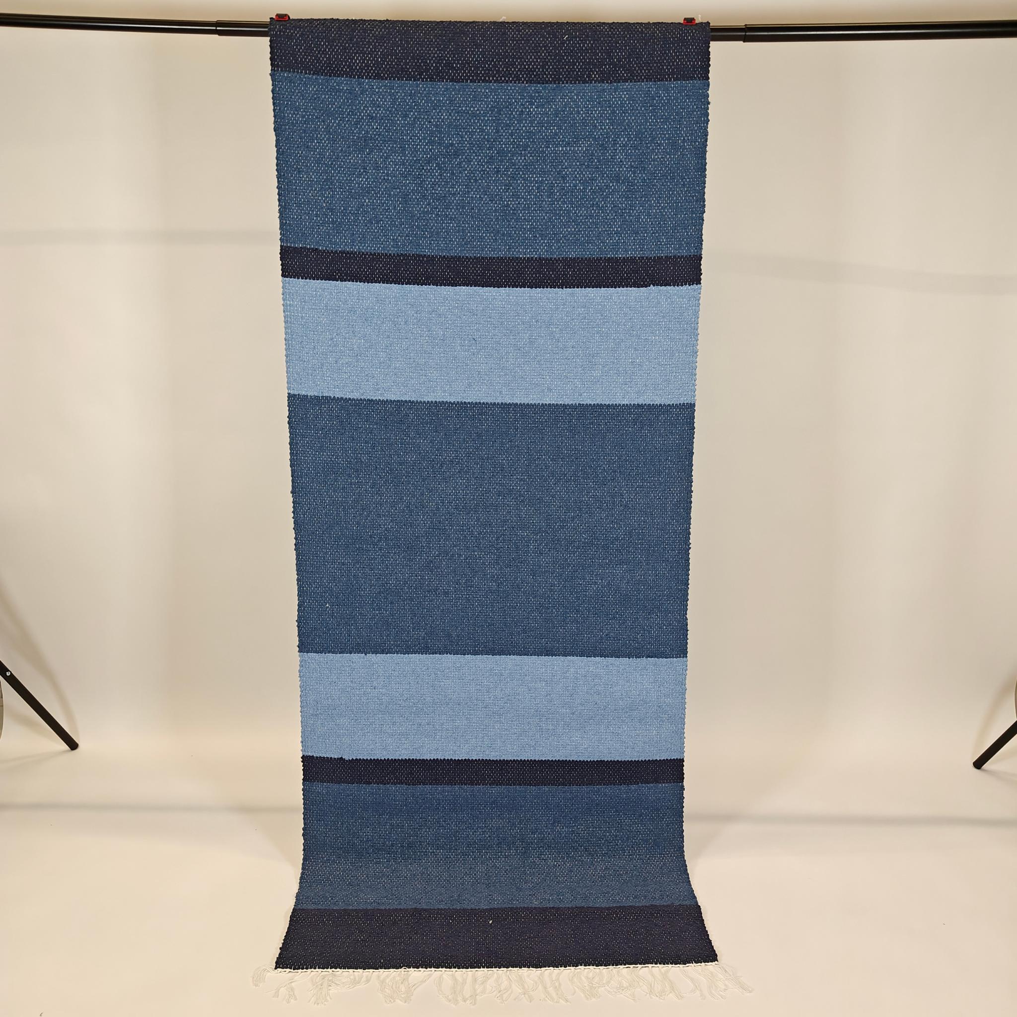 Pihatie Cotton rug Custom Size - blue