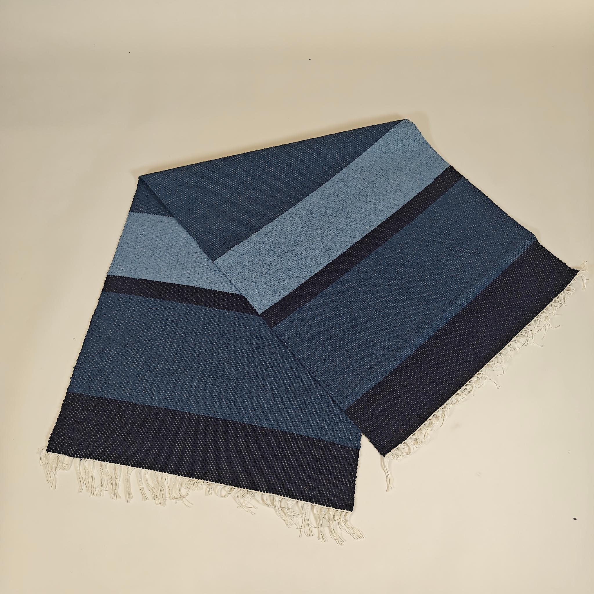 Pihatie Cotton rug Custom Size - blue