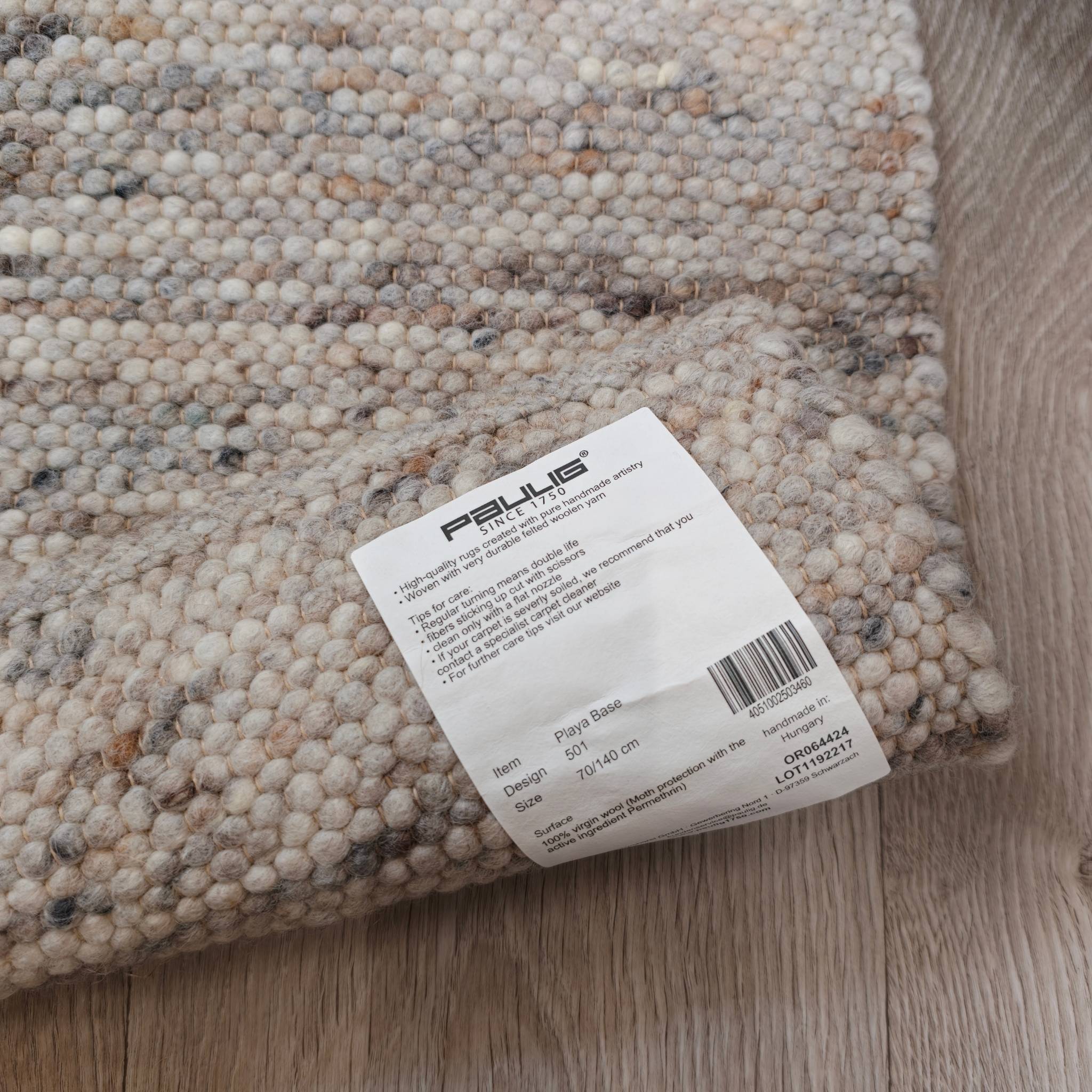 Playa Base 501 Wool rug - Beige - Gray