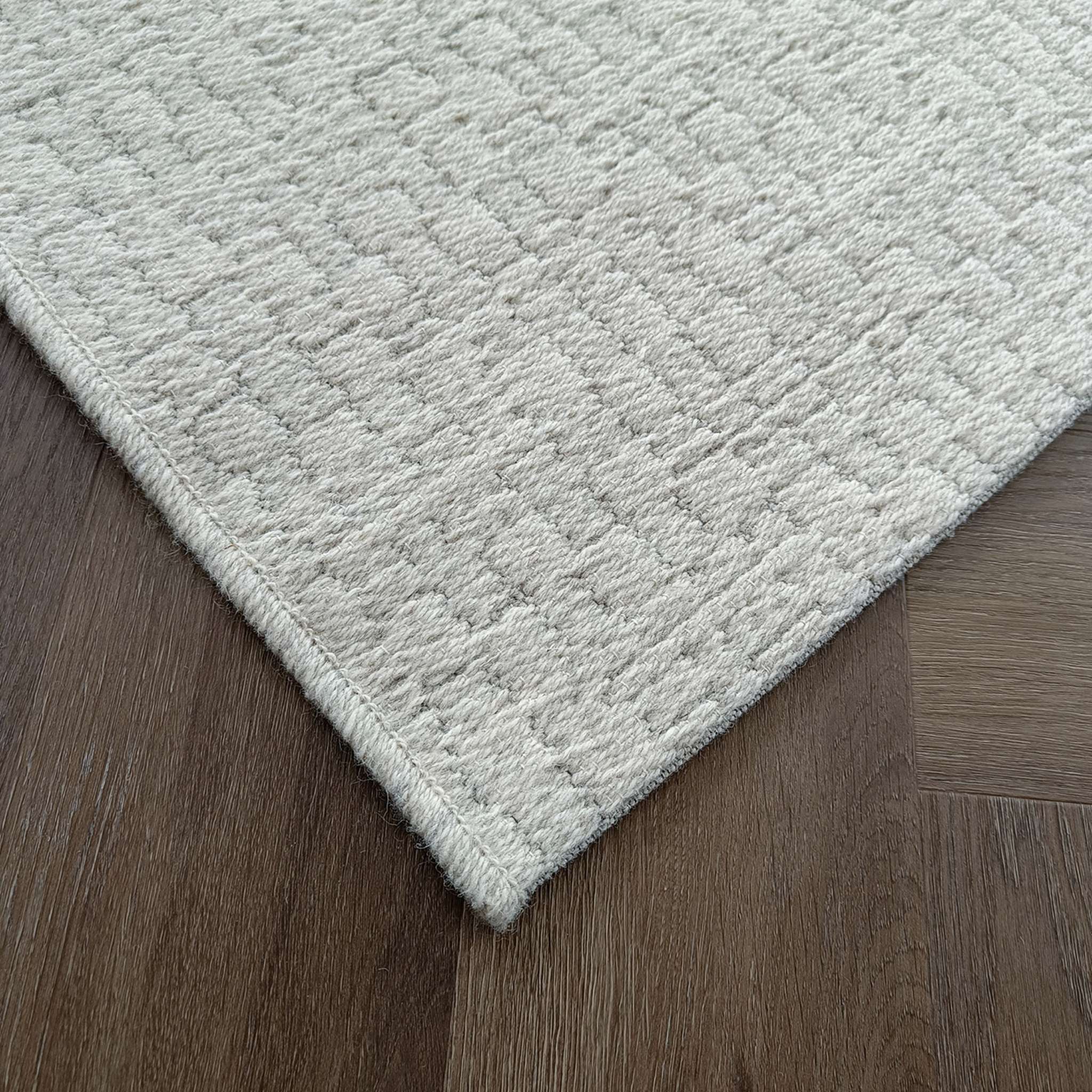 Polaris Wool rug - white