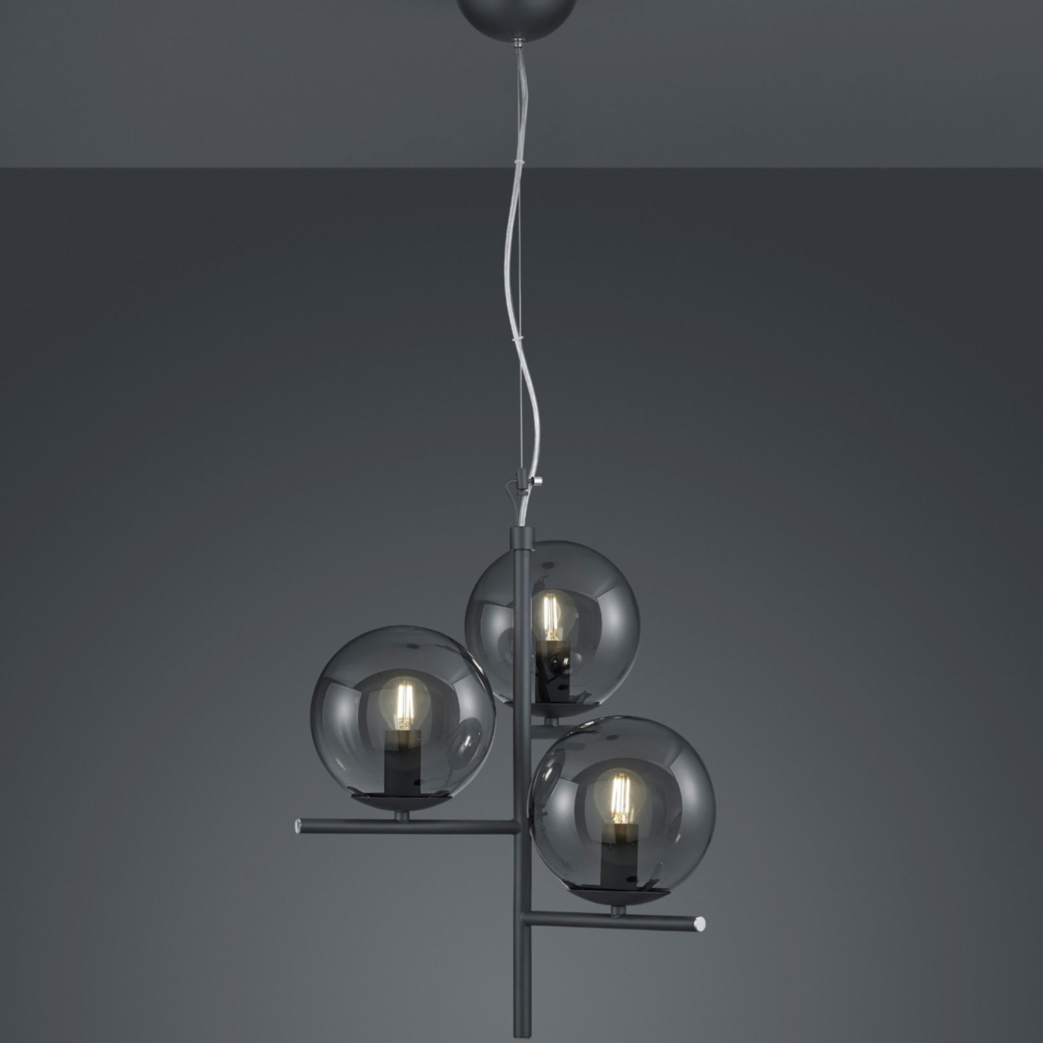 TRIO Pure pendant lamp - matte black