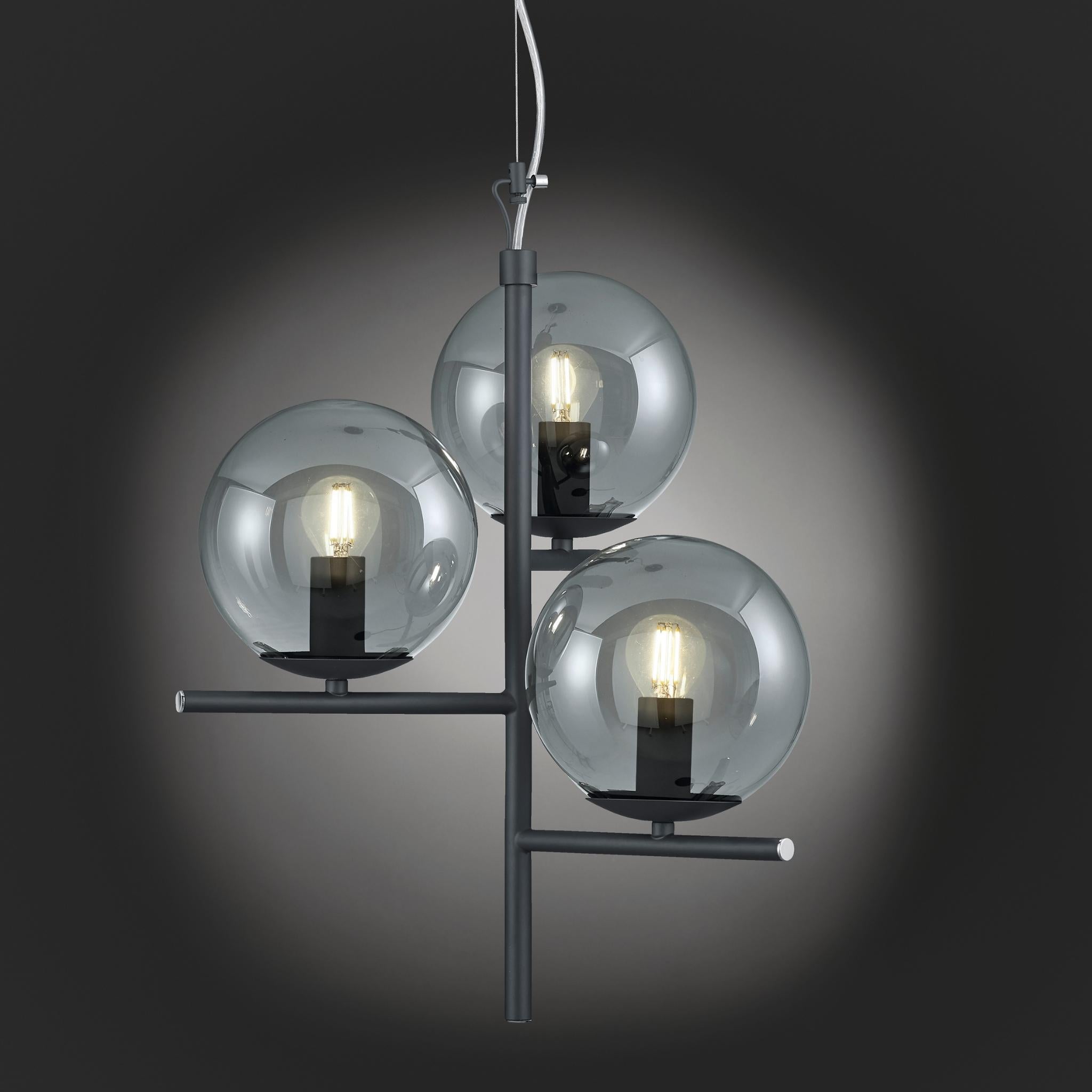 TRIO Pure pendant lamp - matte black