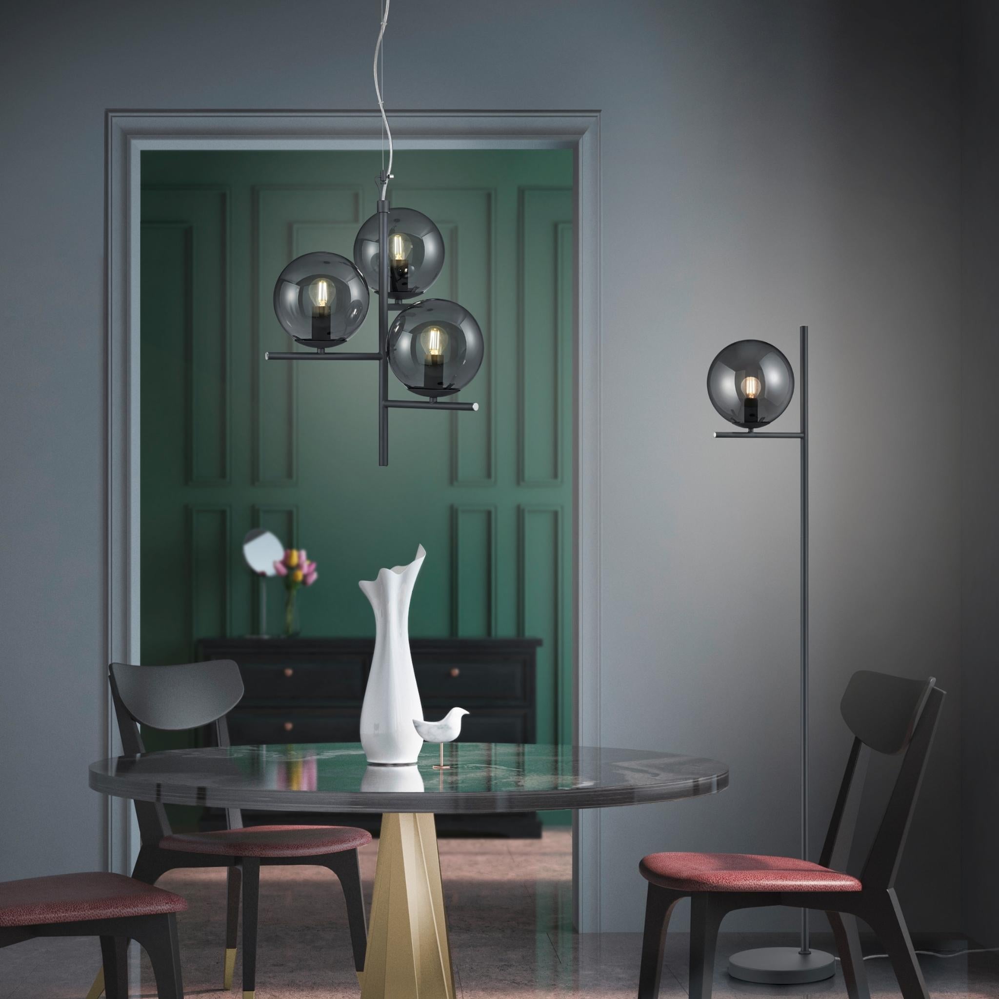TRIO Pure pendant lamp - matte black